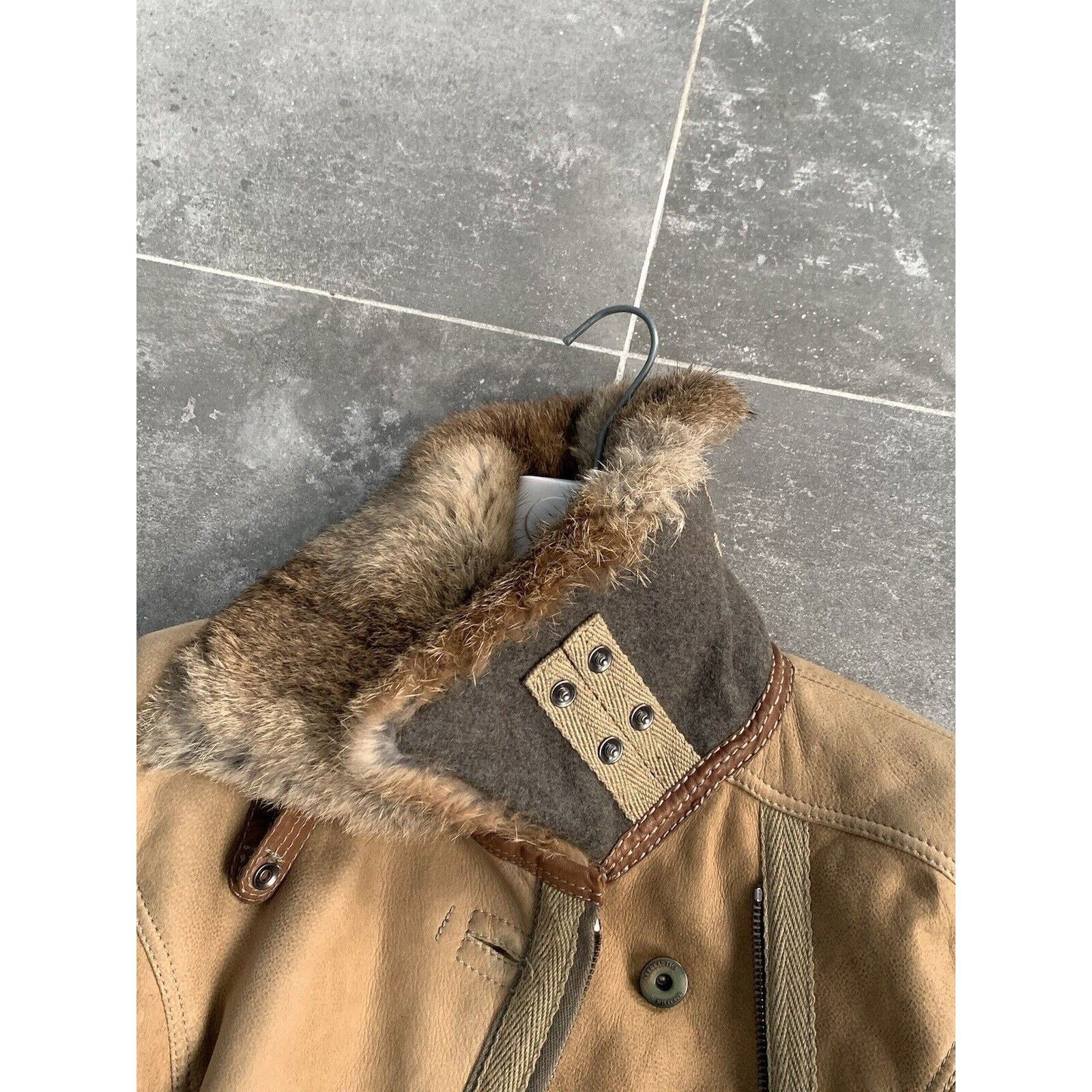 Aeronautica Militare AERONAUTICA MILITARE Sheepskin Fur Biker Jacket Coat IT 42 S Size M / US 6-8 / IT 42-44 - 20 Thumbnail