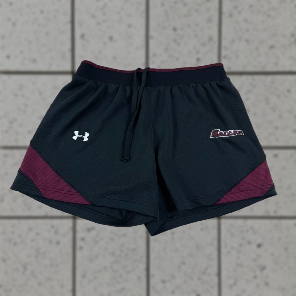 Under Armour Under Armour Women Athletic Shorts SIU Salukis Illinois College Black M Medium College Activewear Womens Size 32" / US 10 / IT 46 - 1 Thumbnail
