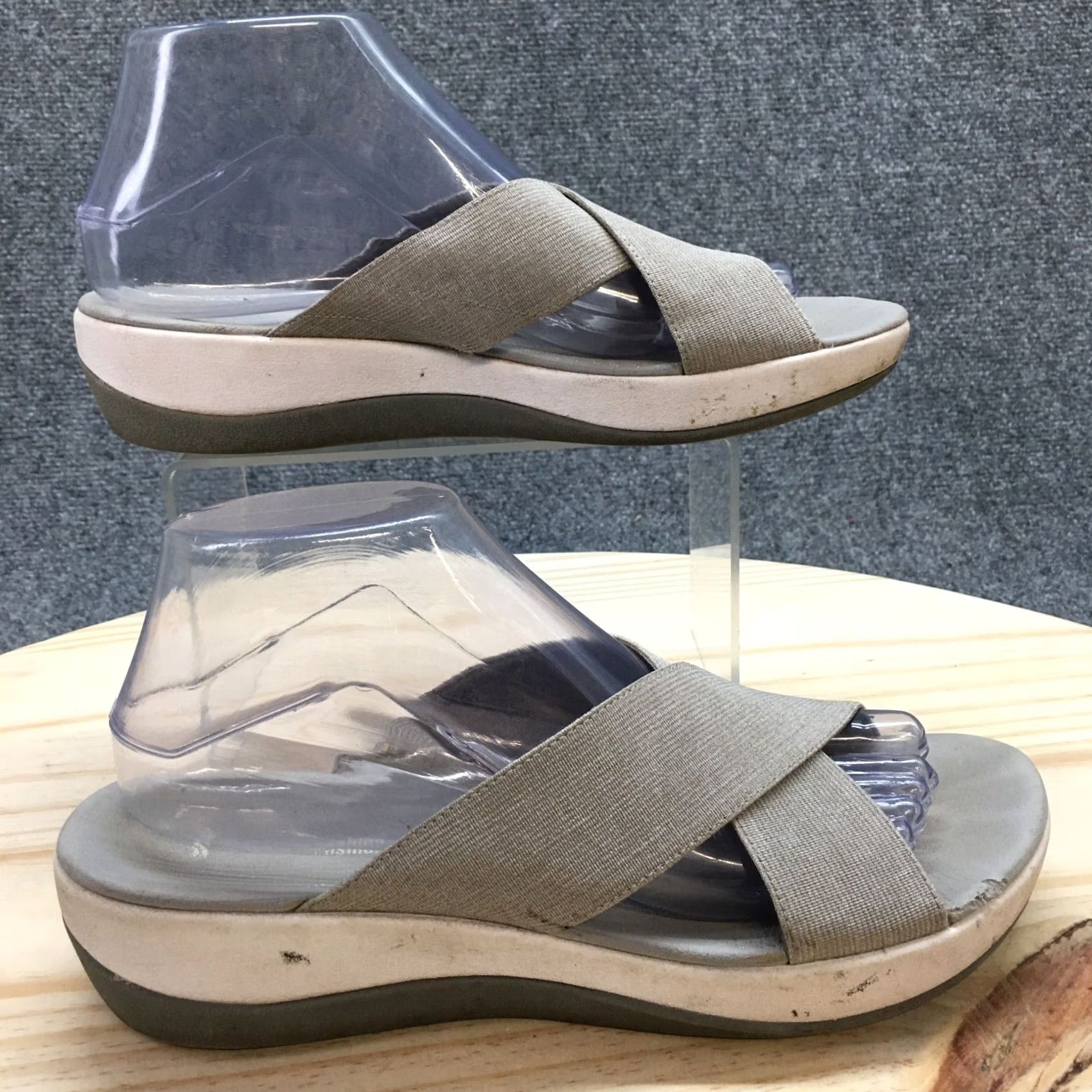 Clarks Clarks Arla Elin Sandals Slides Gray Slip On Casual Open Toe 9 M 26134509 Womens Size US 9 / IT 39 - 2 Thumbnail