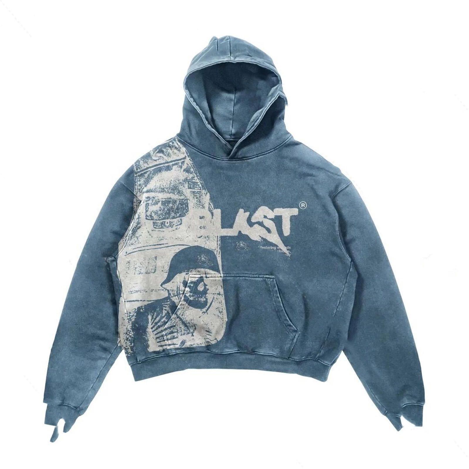 The Unbranded Brand Retro Y2K Hoodie Streetwear Gothic trap Size US M / EU 48-50 / 2 - 2 Thumbnail