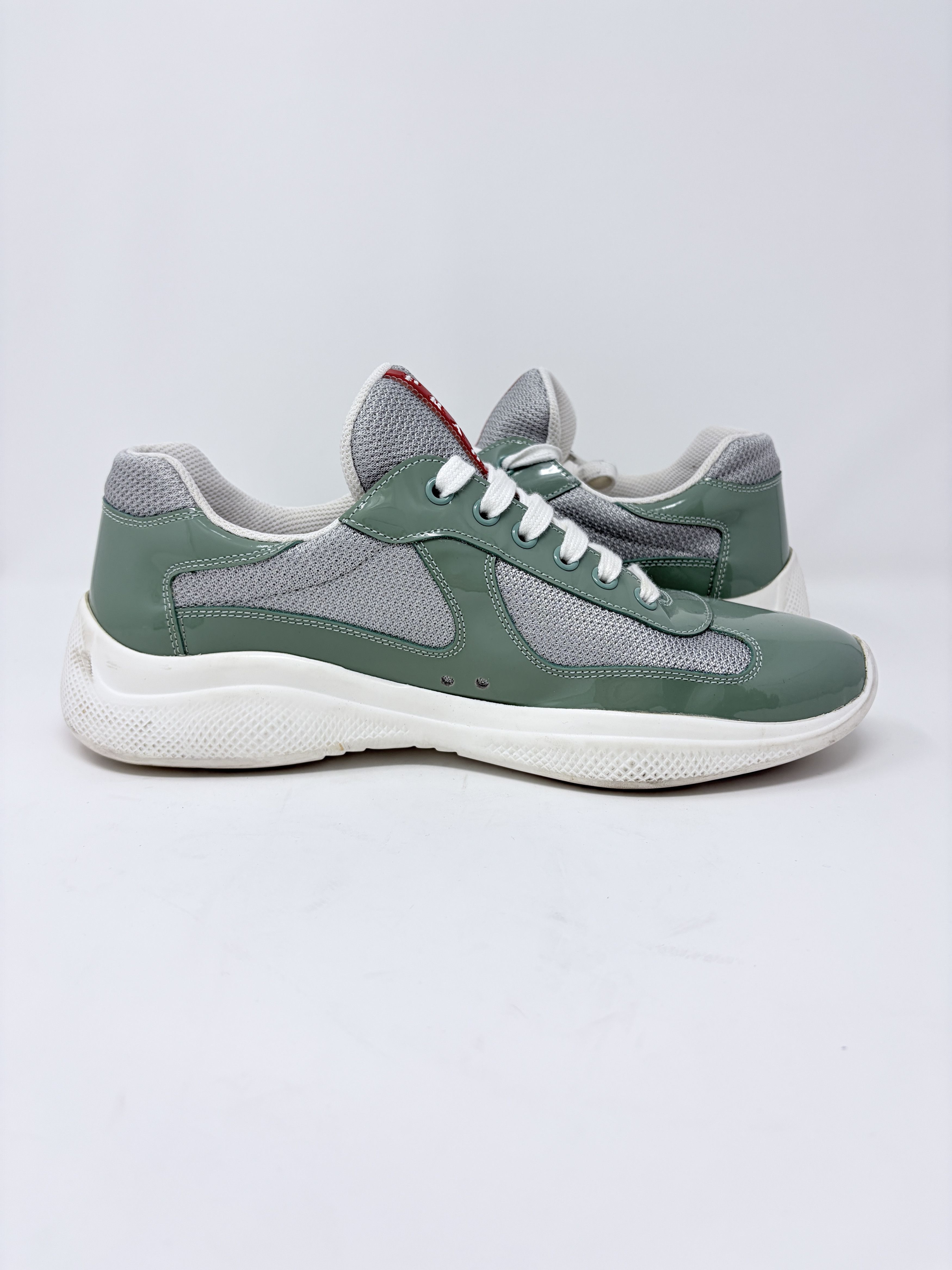 Prada Prada America's Cups Sage Green Patent Leather (Prada 7) Size US 8 / EU 41 - 5 Thumbnail