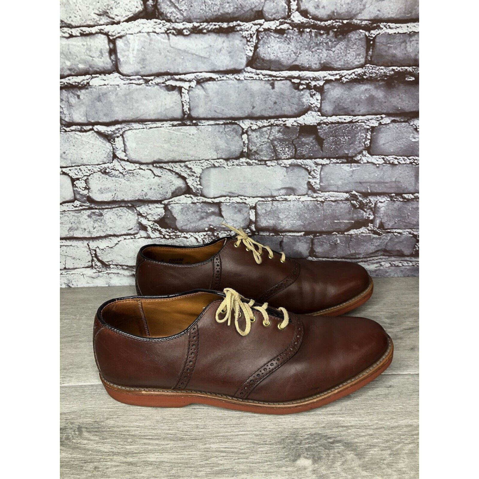 Cole Haan Cole Haan Burgundy Brown Leather Lace Up Dress Oxfords Shoes Size US 12 / EU 45 - 12 Thumbnail
