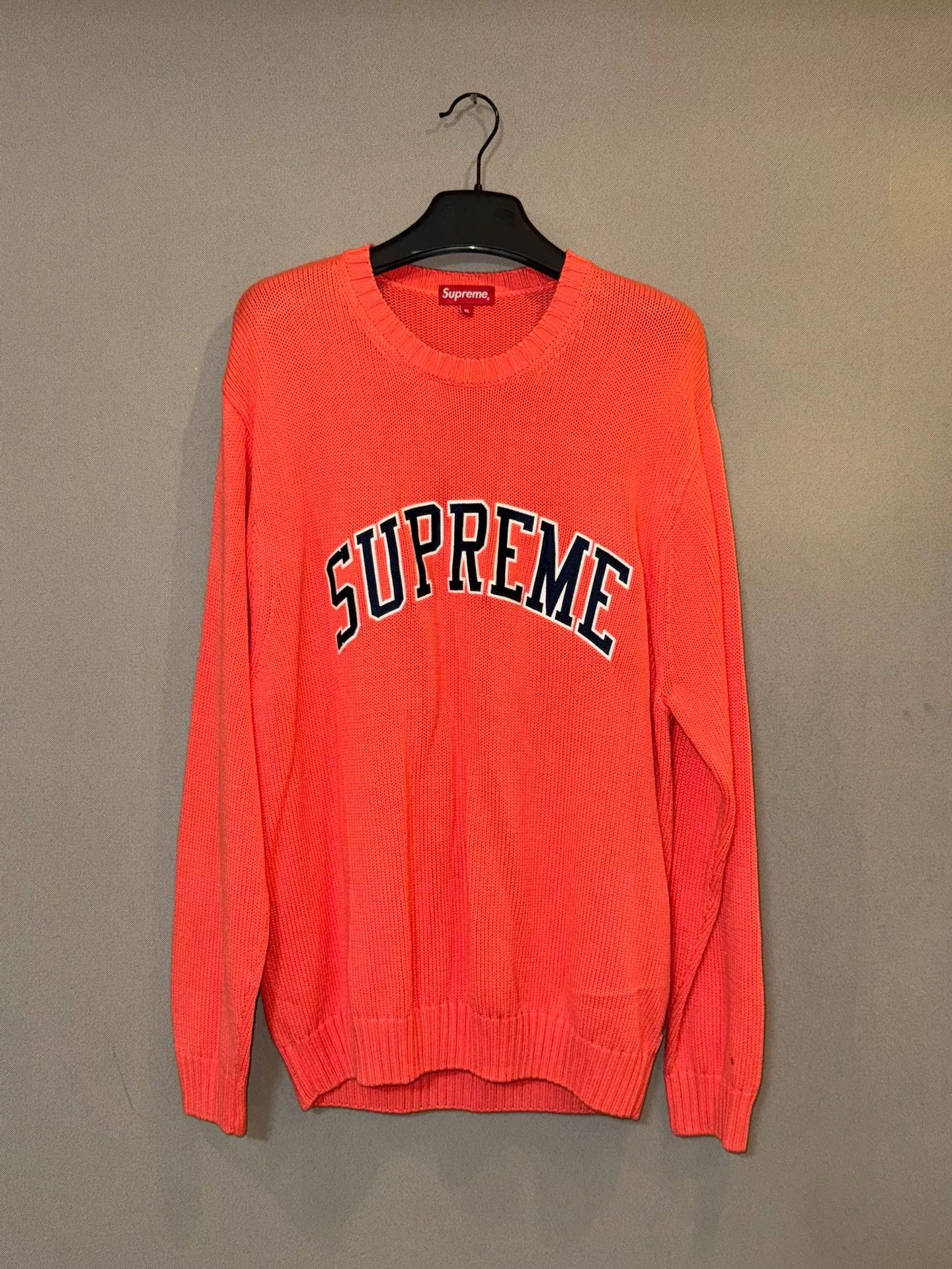 Supreme Supreme Orange Pullover Sweater Size US XL / EU 56 / 4 - 1 Thumbnail
