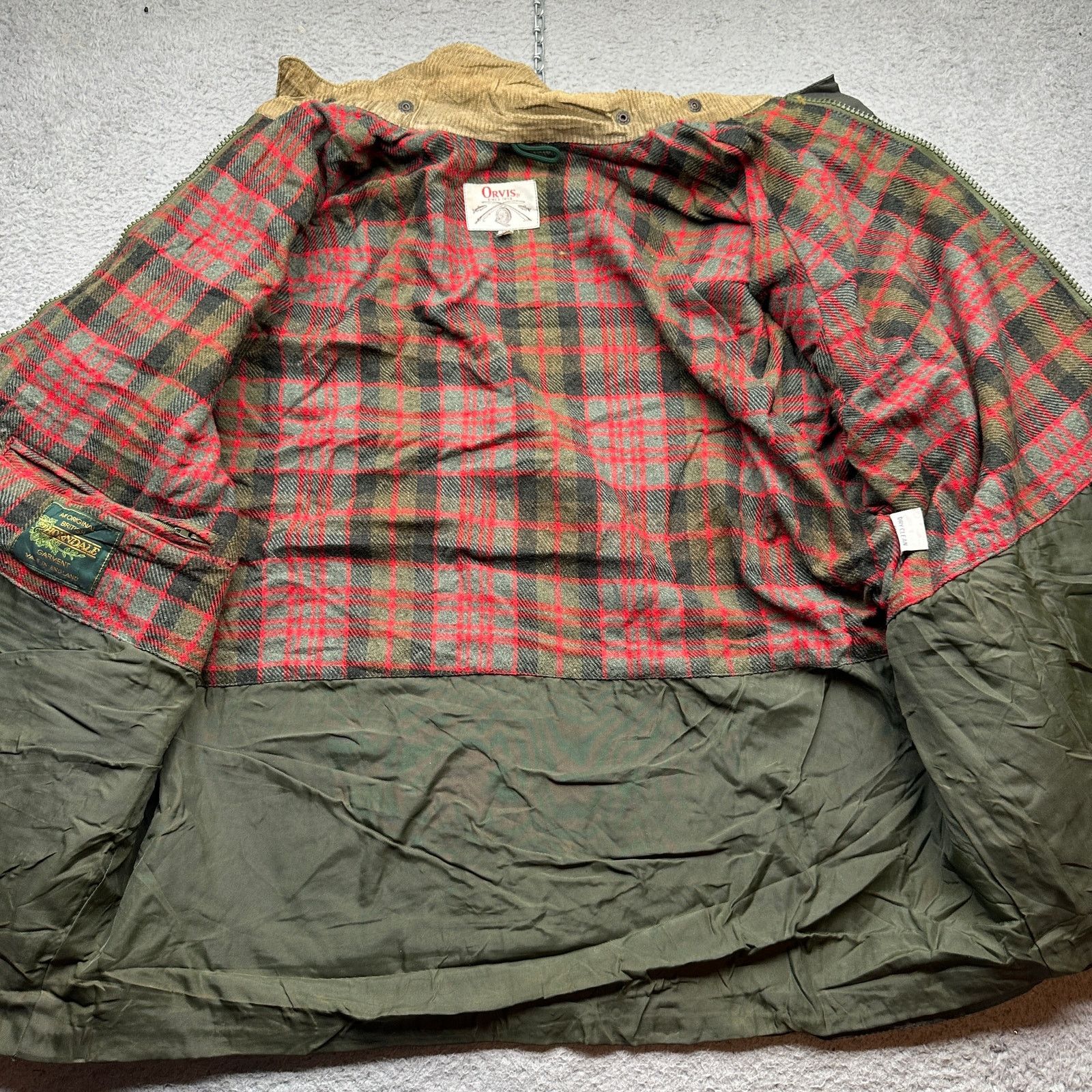 Orvis VTG 80s Orvis Thorndale England Waxed Chore Coat Large Size US L / EU 52-54 / 3 - 4 Thumbnail