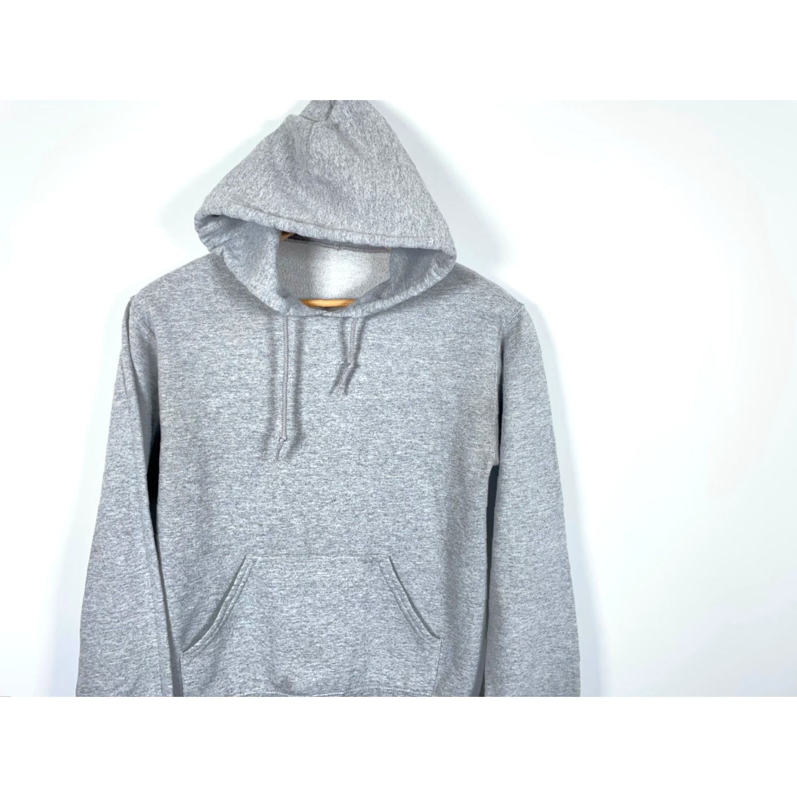 Vintage VINTAGE 90s Pullover Hoodie Shirt Adult Small Heather Gray Cotton Polyester Fleece Logo Tubular Lightweight Size US S / EU 44-46 / 1 - 4 Thumbnail