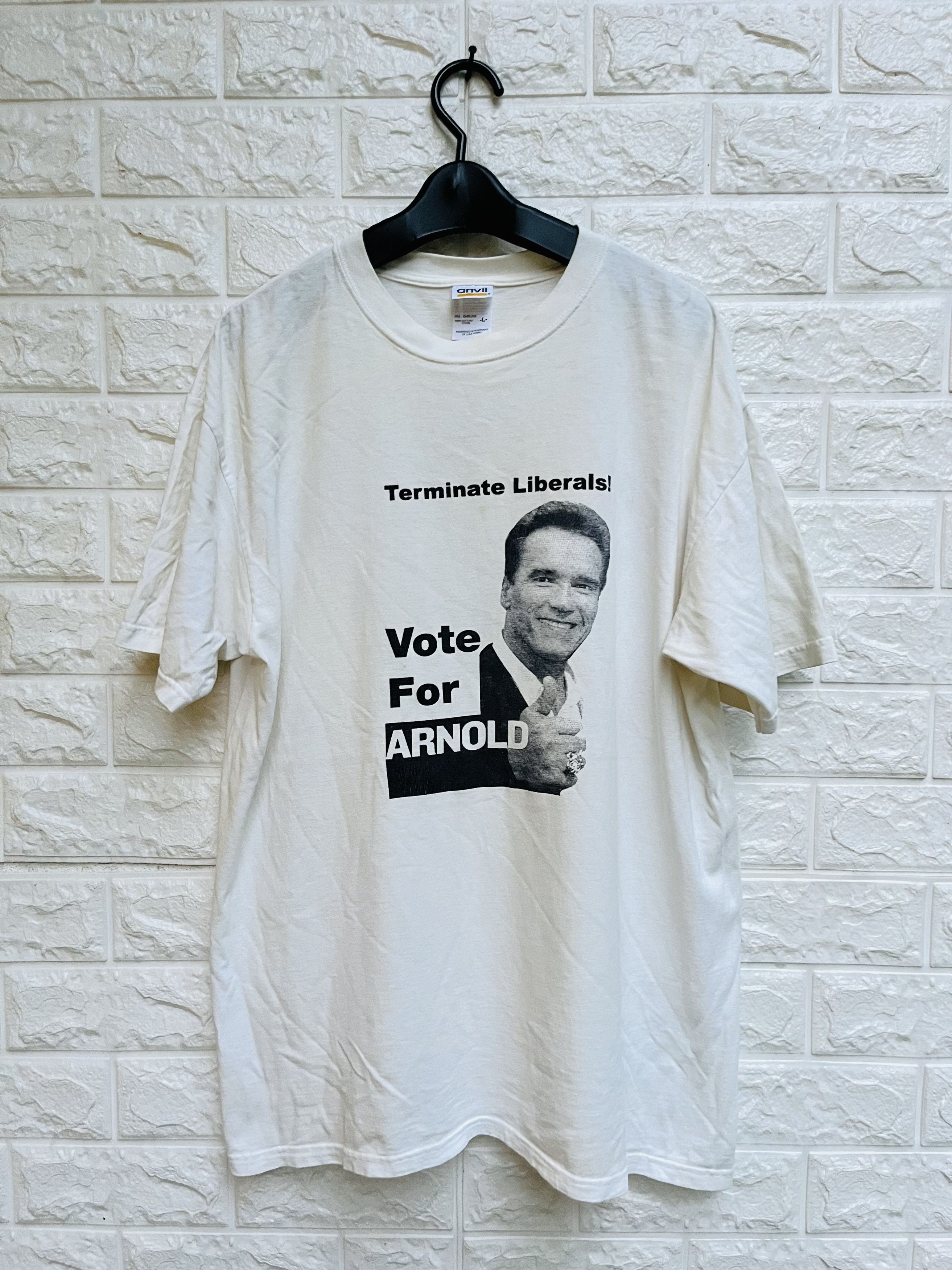 Japanese Brand × Vintage Vintage Arnold Schwarzenegger Vote Designer Fashion Style Size US L / EU 52-54 / 3 - 1 Thumbnail