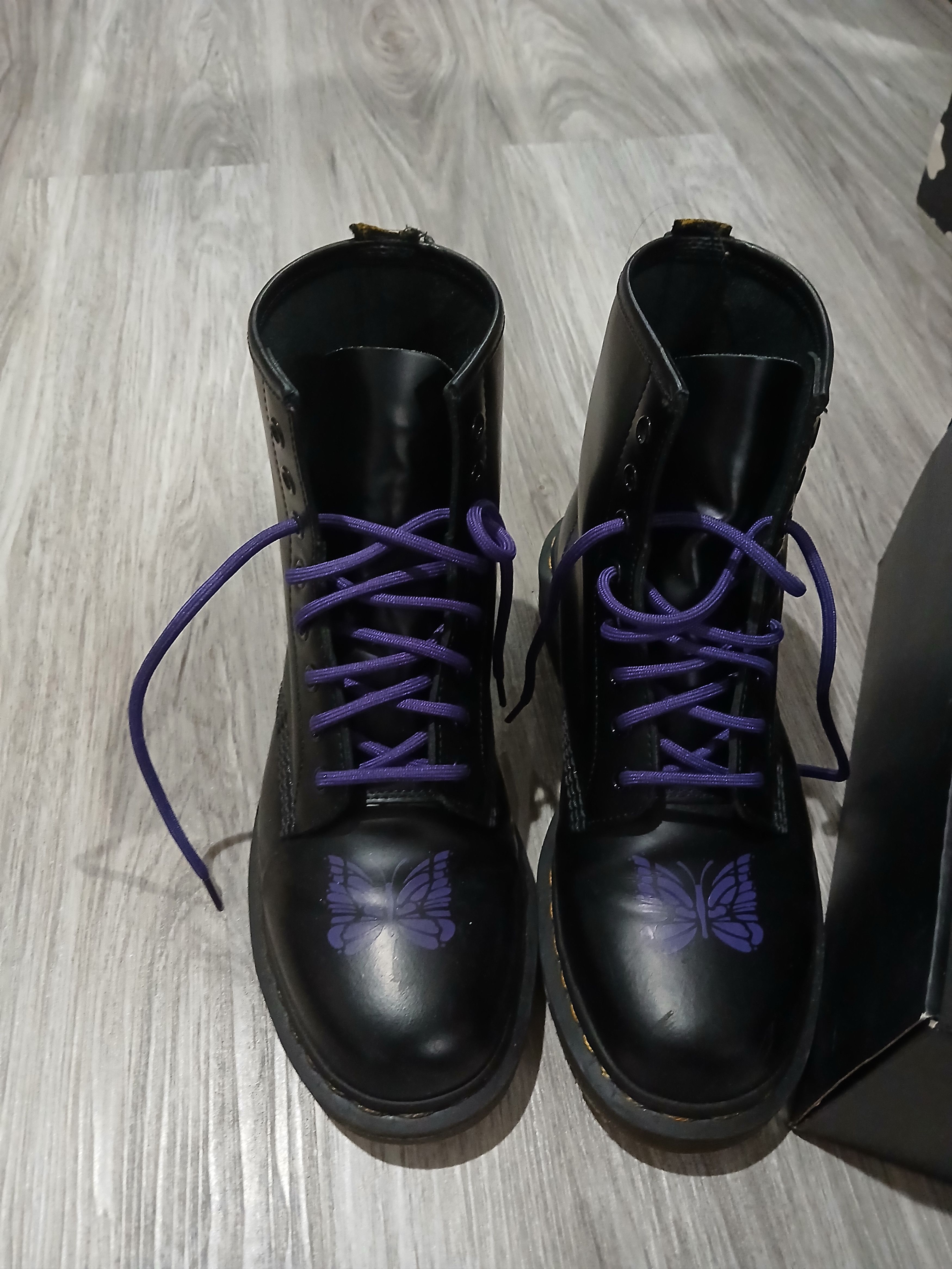 Dr. Martens × Needles Needles Dr. Martens 1460 Boots Stripe Size US 9 / EU 42 - 1 Thumbnail