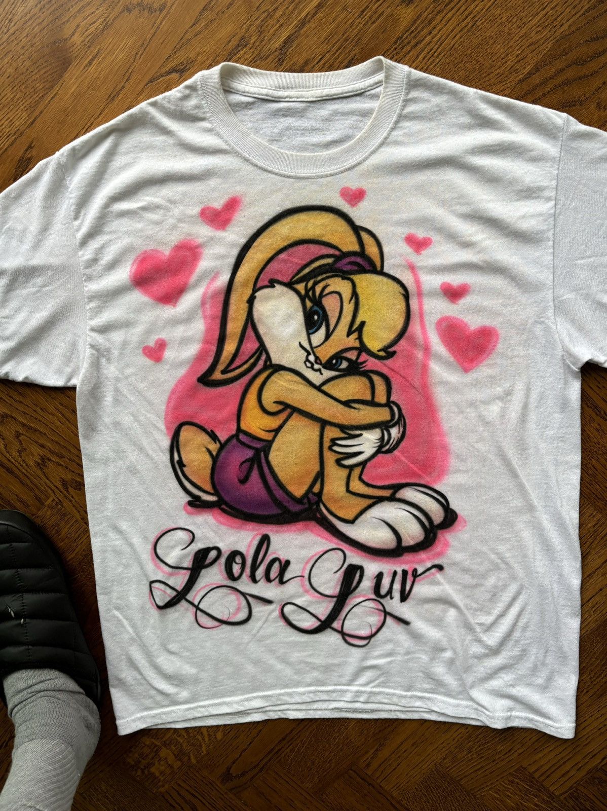 Disney × Vintage Y2K Vintage Airbrush Tee Lola Bunny Hearts NY Anime Cartoon Size US M / EU 48-50 / 2 - 3 Thumbnail
