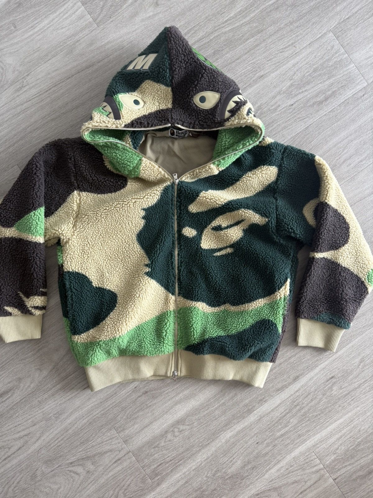Bape Mega ABC Boa Shark Jacket