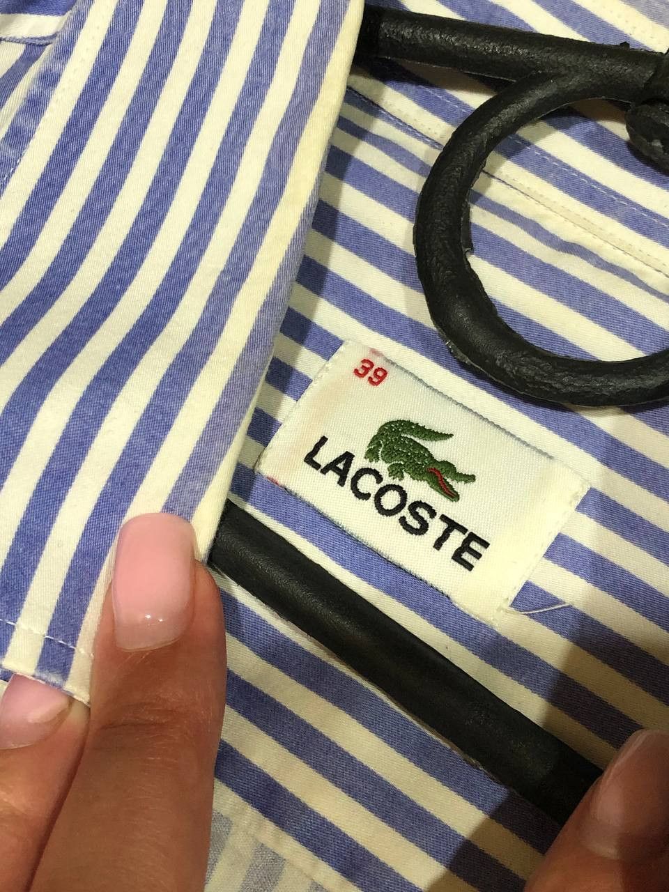 Lacoste Vintage Y2K Lacoste striped shirt streetwear Size US L / EU 52-54 / 3 - 2 Thumbnail