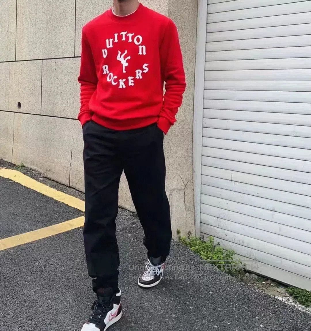 Louis Vuitton Louis Vuitton SS22 Letter Print Crewneck Sweatshirt. Size US XL / EU 56 / 4 - 6 Thumbnail