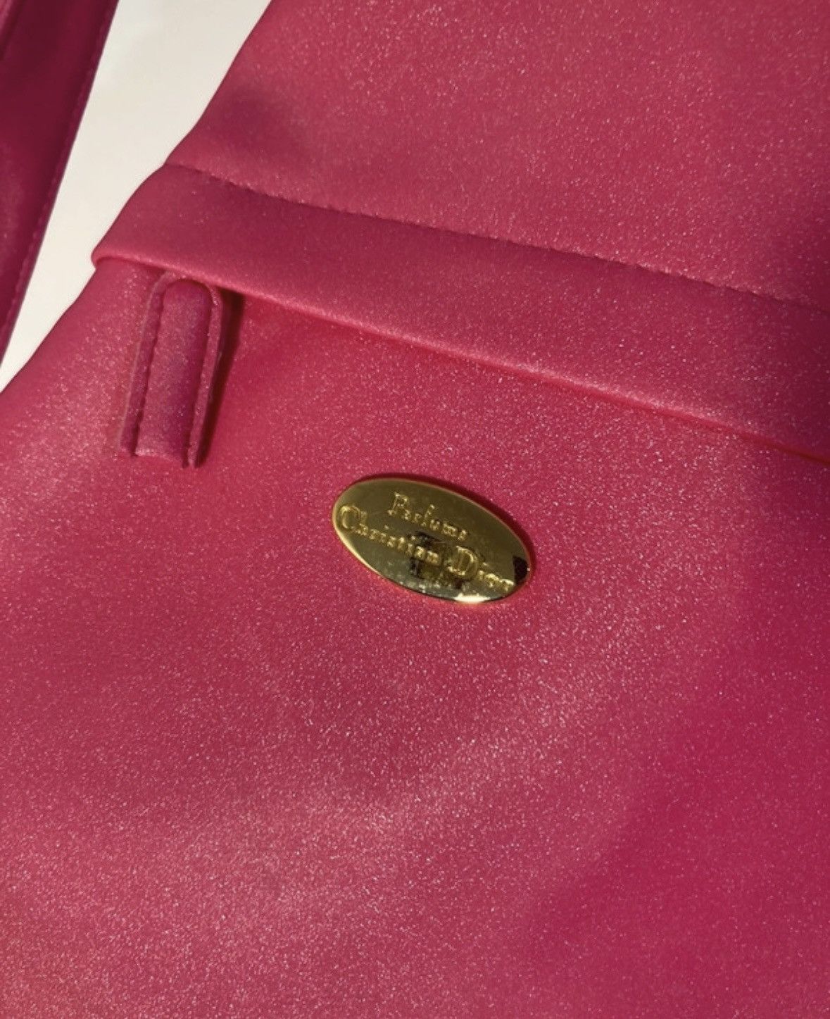 Christian Dior Monsieur × Dior × Vintage Vintage Christian Dior Parfums Saddle Bag Sling Sparkle Pink Size ONE SIZE - 3 Thumbnail