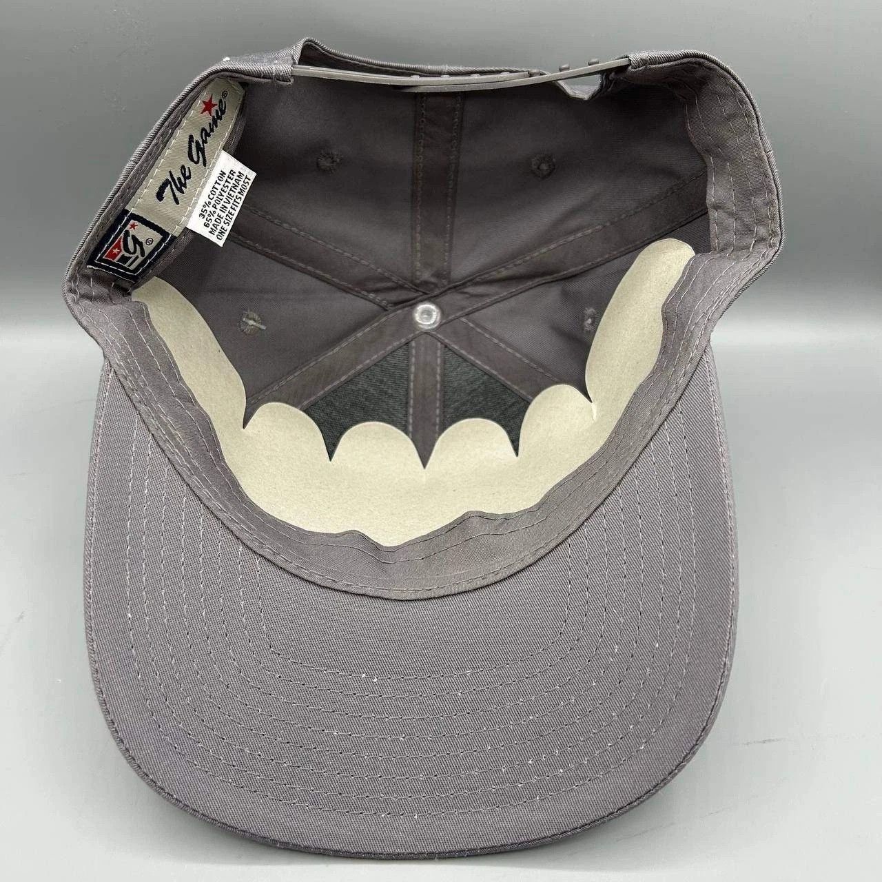 The Game Vintage Breckenridge Hat Men Gray Embroidered Snap Back Cap Size ONE SIZE - 2 Thumbnail