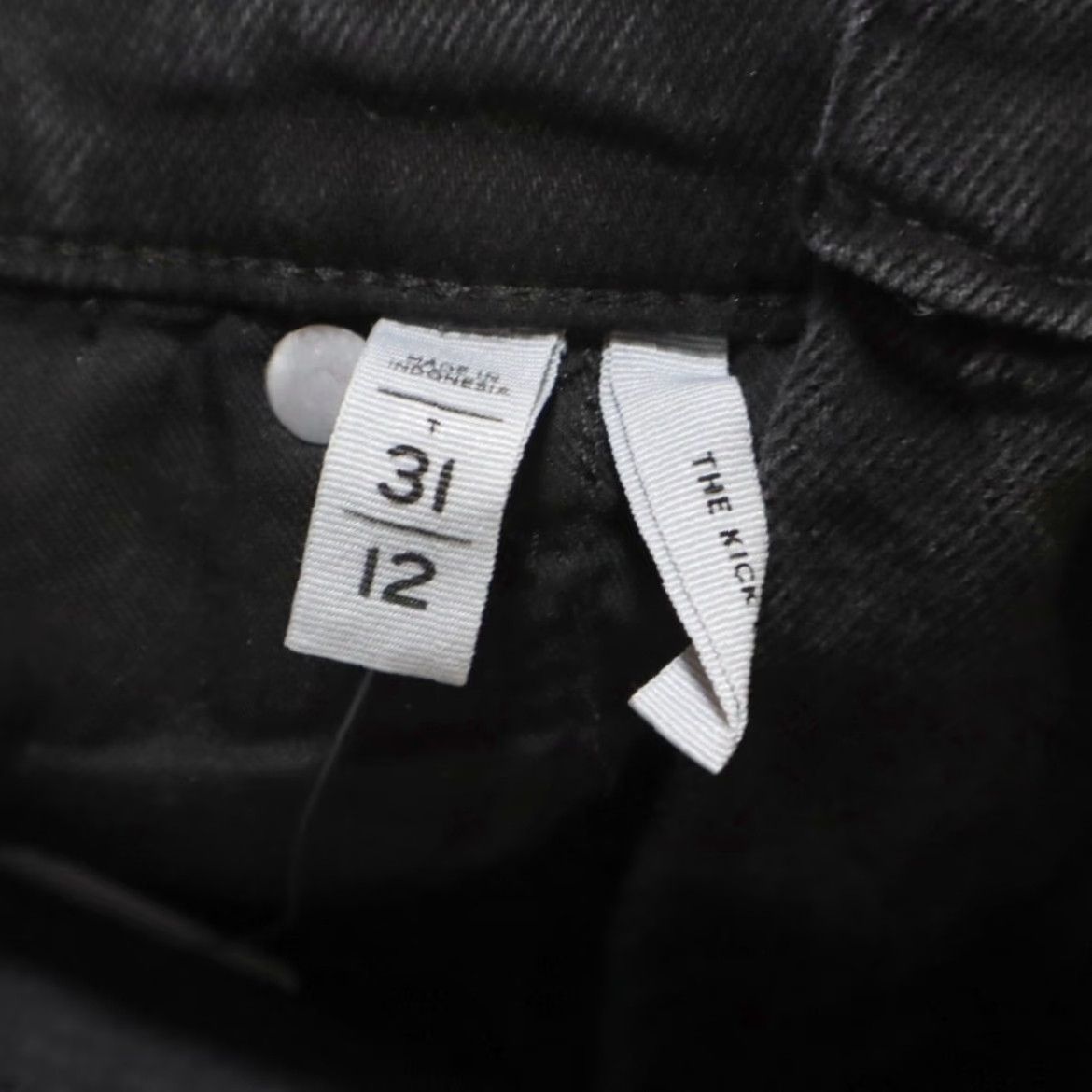 Loft Loft Jeans The Kick Crop Tall Cotton Denim Black Women's 31 Slim Inseam 30in 32 Waist Regular 5% Stretch Shirt Pants Casual Size 24" / US 00 / IT 34 - 6 Thumbnail
