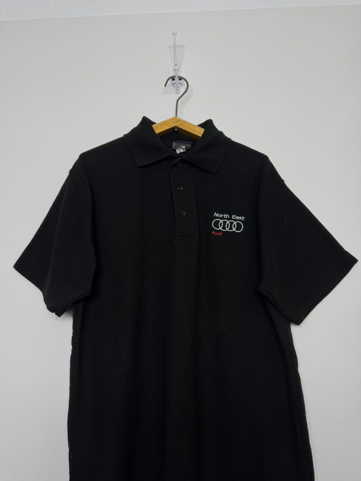 Audi Vintage Y2k Racing Polo Audi T-Shirt 00’s Size US M / EU 48-50 / 2 - 2 Thumbnail
