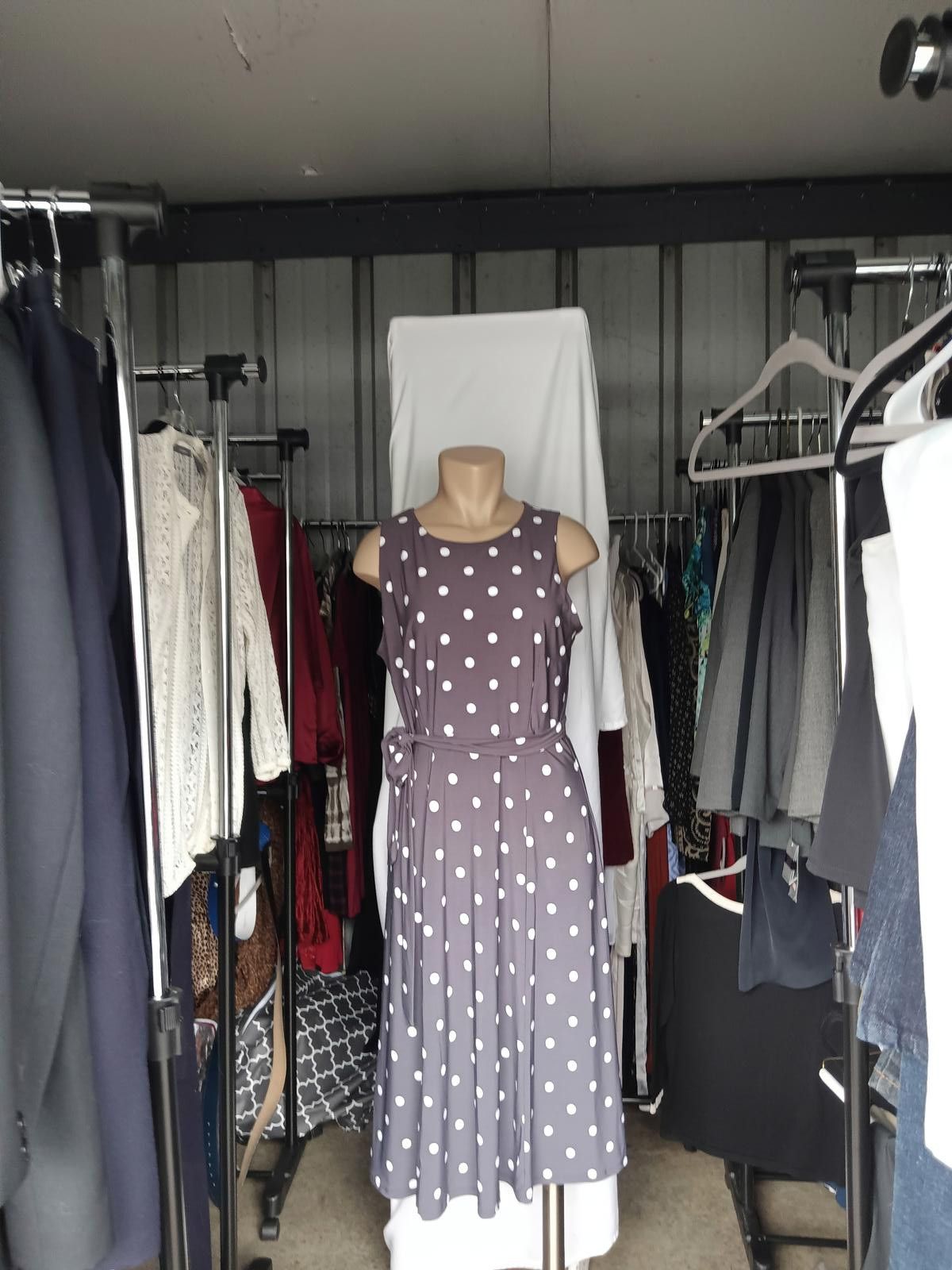 Massimo Dutti Dotti Polka Dot Dress - Elegant Maxi Style Size S / US 4 / IT 40 - 2 Thumbnail