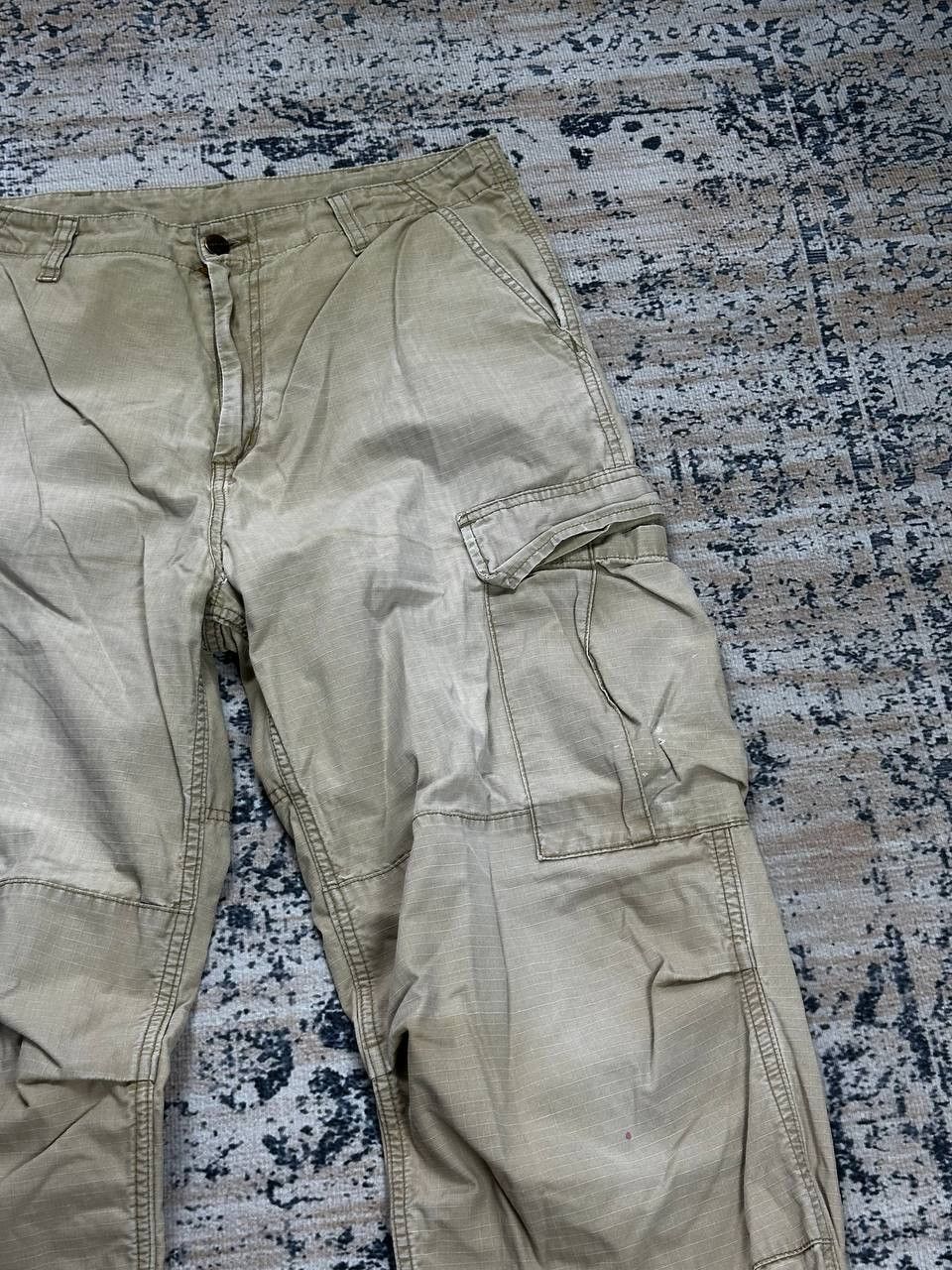 Carhartt Vintage Carhartt Cargo Beige Distressed Pants Size US 30 / EU 46 - 5 Thumbnail