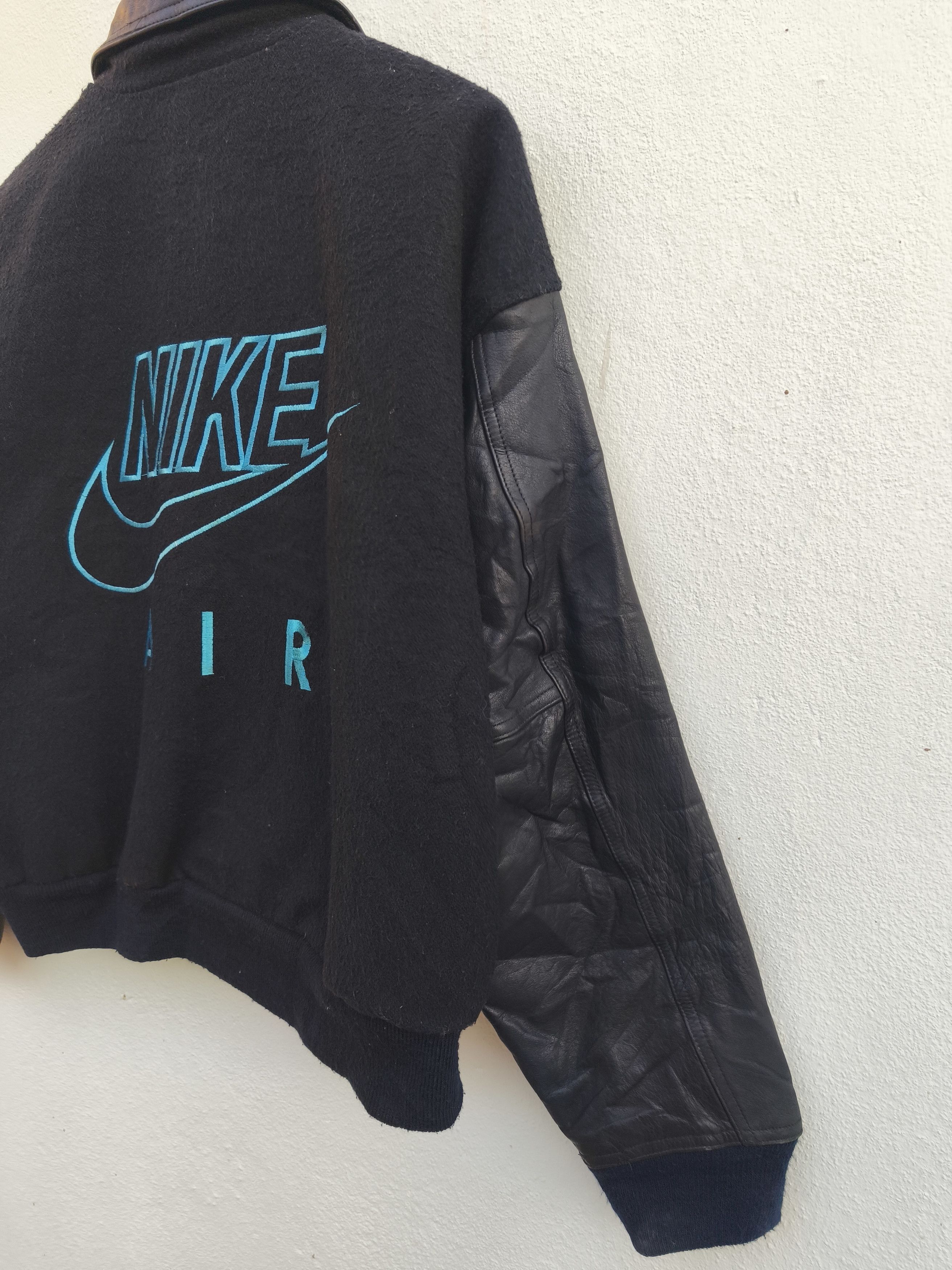 Nike Vintage Nike Jacket Varsity Leather Wool Nike Air Letterman Size US M / EU 48-50 / 2 - 7 Thumbnail