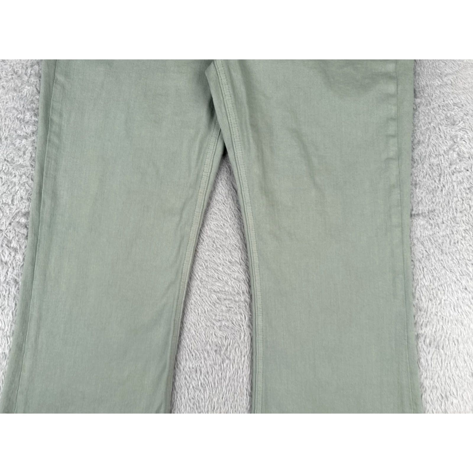 Vintage Harper Heritage Jeans Womens 30 Green High Rise Flared Cotton Denim 30x27 Regular Rise Zone 5-Pocket Size 30" / US 8 / IT 44 - 3 Thumbnail