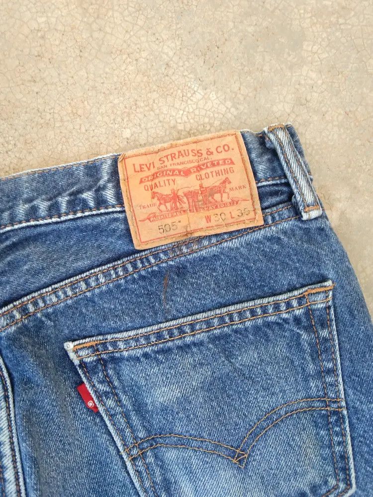 Levi's Vintage Levi's Jeans 505 Distressed Denim 30x29 Size US 30 / EU 46 - 5 Thumbnail