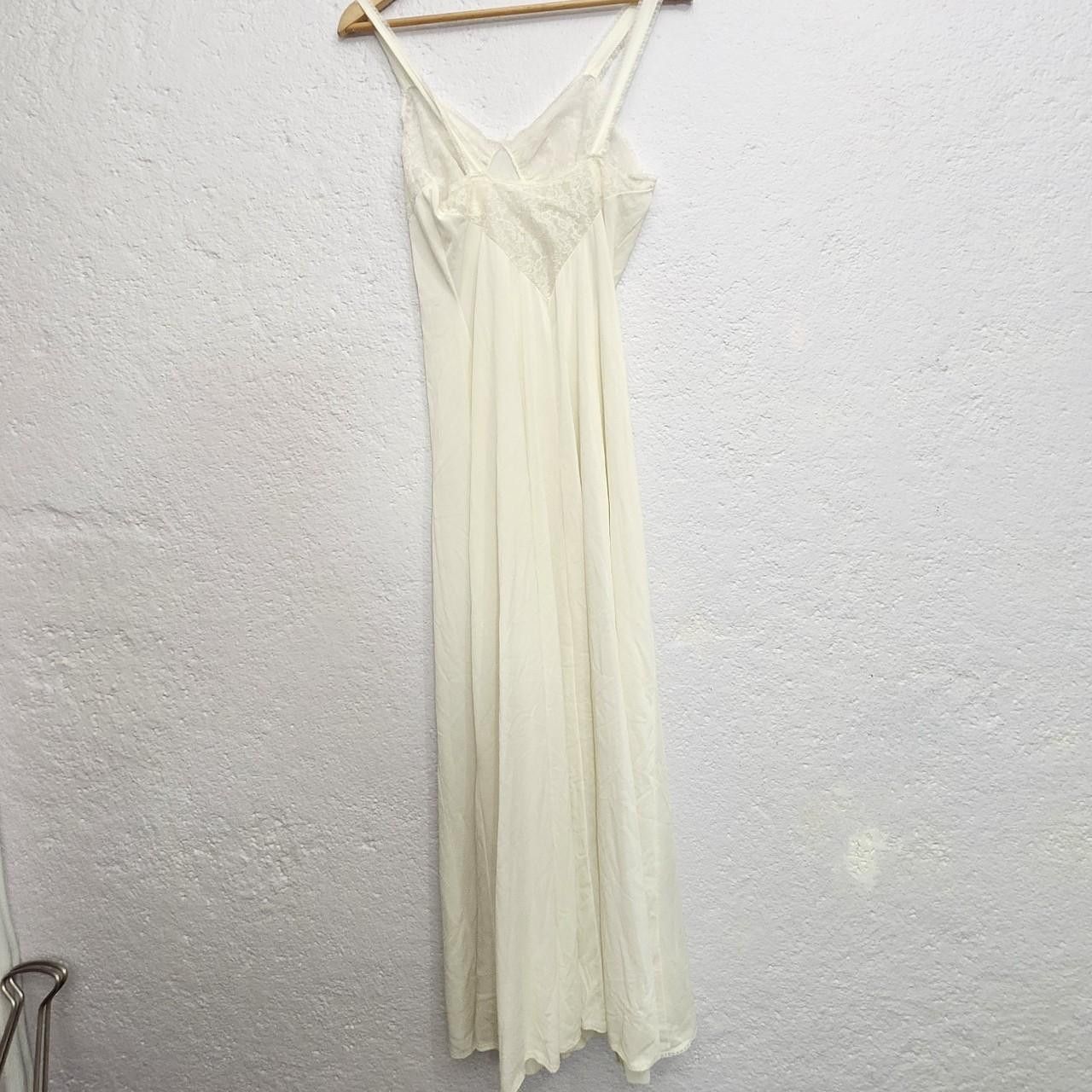 Other Vintage Cream white lace maxi slip dress Size XS / US 0-2 / IT 36-38 - 4 Thumbnail