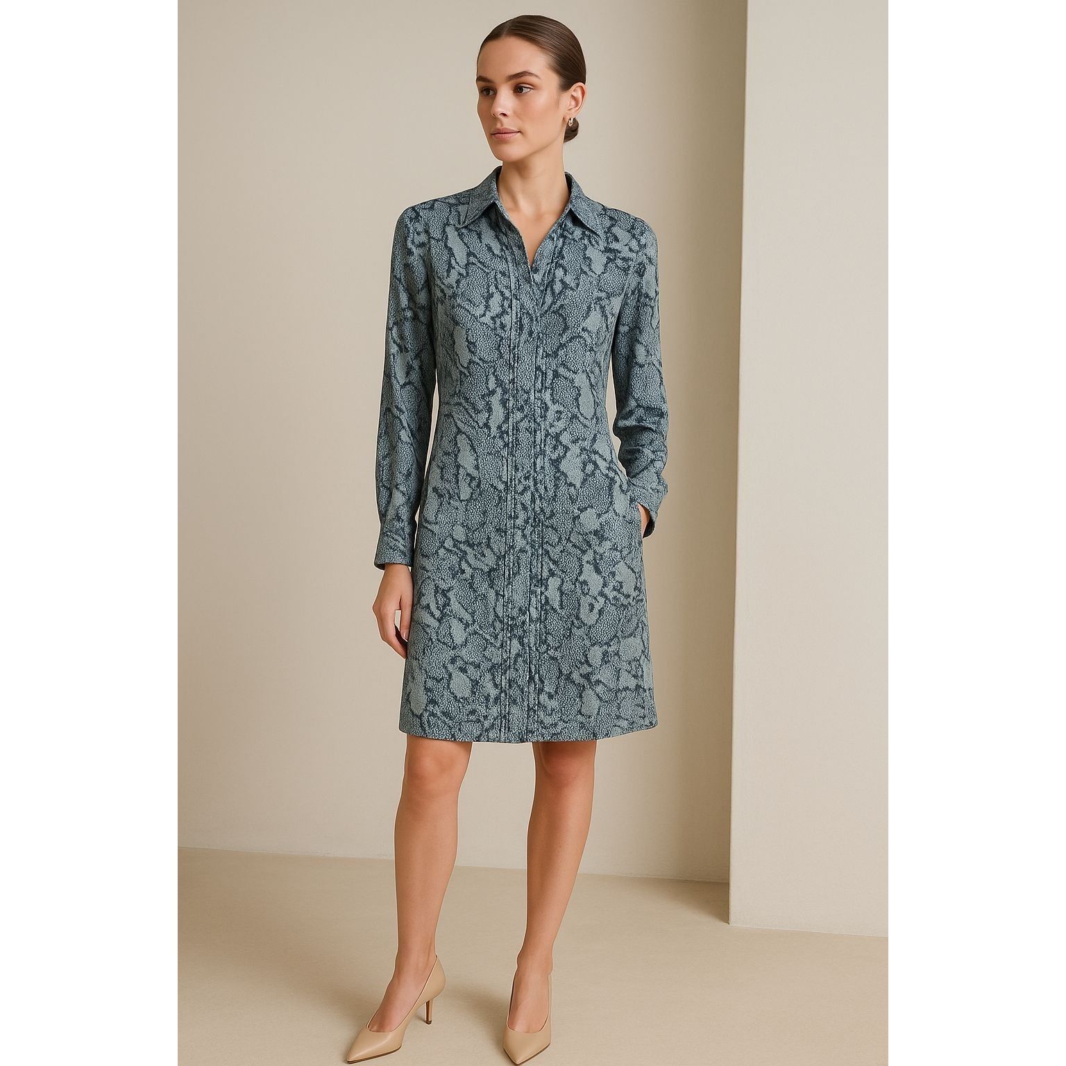 Zadig & Voltaire Zadig & Voltaire Rougi Snake Women Silk Dress XS Parisian Wh Size XS / US 0-2 / IT 36-38 - 2 Thumbnail