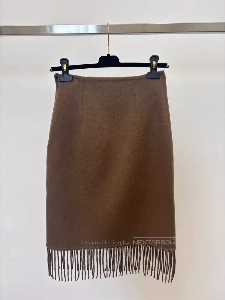 Hermes Hermes Ladies' Zippered Worsted Wool Straight Trousers Size 42" / US 20 - 2 Thumbnail