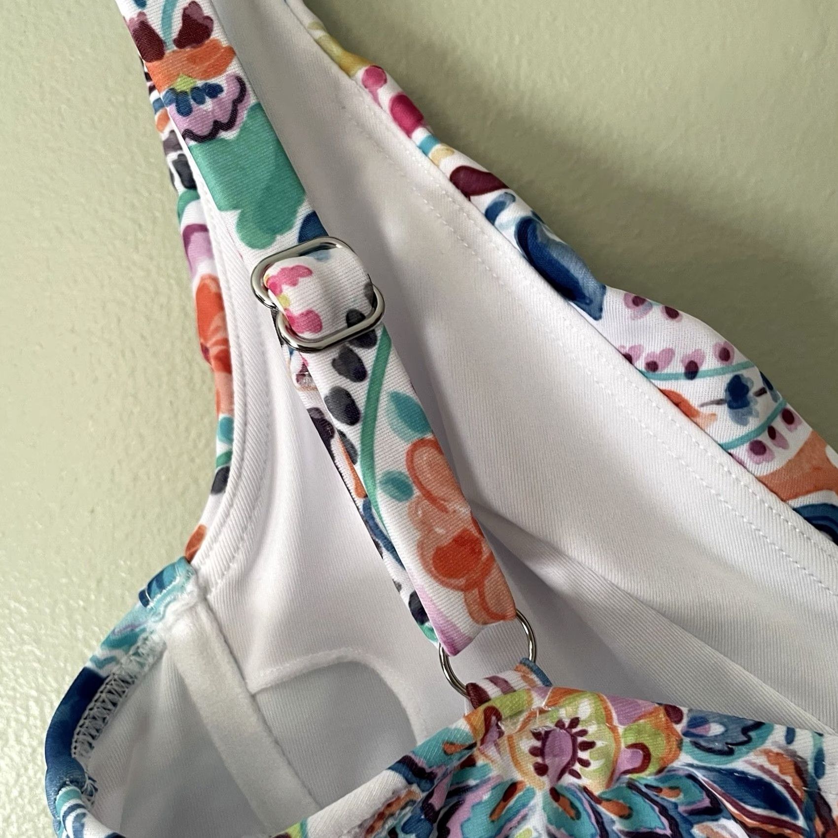 Venus Venus Tankini Top Size 4 Paisley Floral Underwire Adjustable Straps Colorful Tank Woman Multicolor Size S / US 4 / IT 40 - 4 Thumbnail