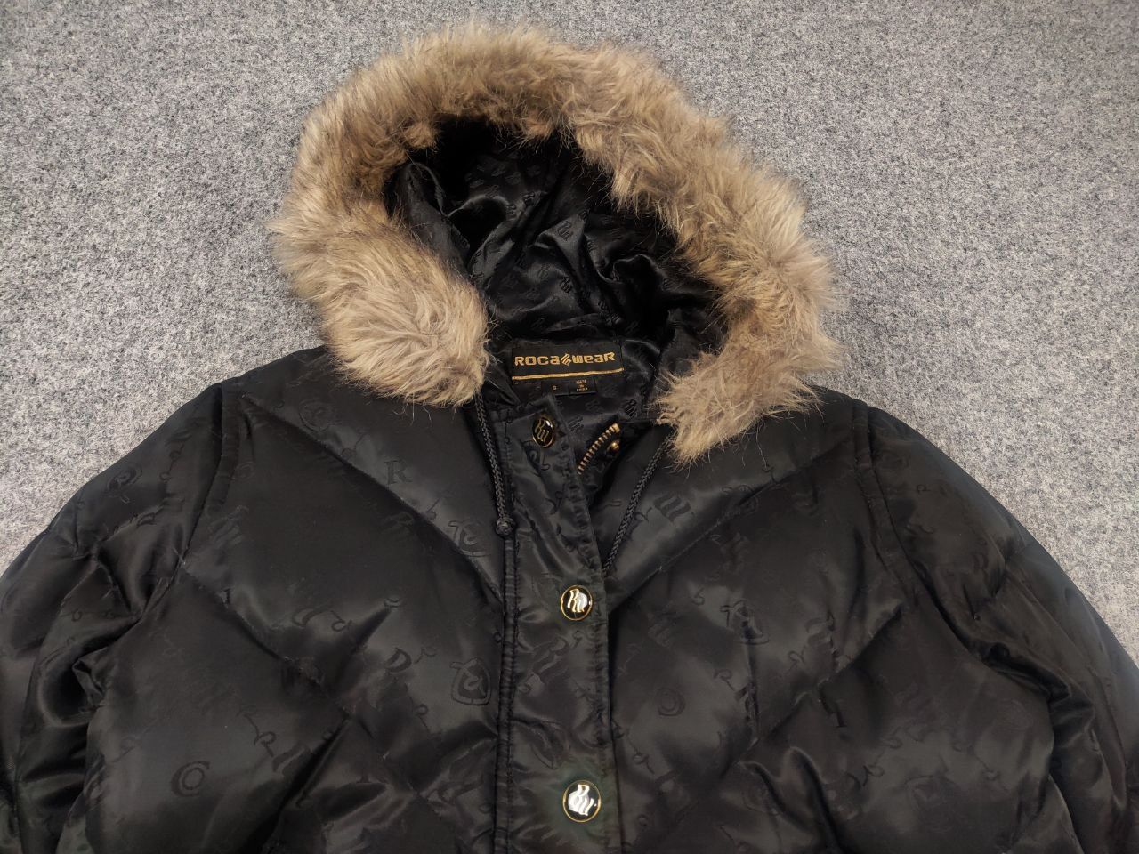 Rocawear Vintage y2k Rocawear Black Japan Fur Cropped Jacket LGB Size US S / EU 44-46 / 1 - 4 Thumbnail