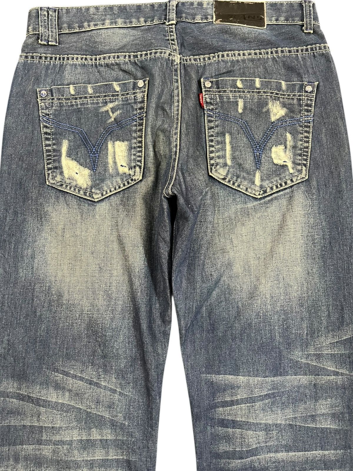 14th Addiction Vintage Jeans Distressed Denim Size US 34 / EU 50 - 7 Thumbnail