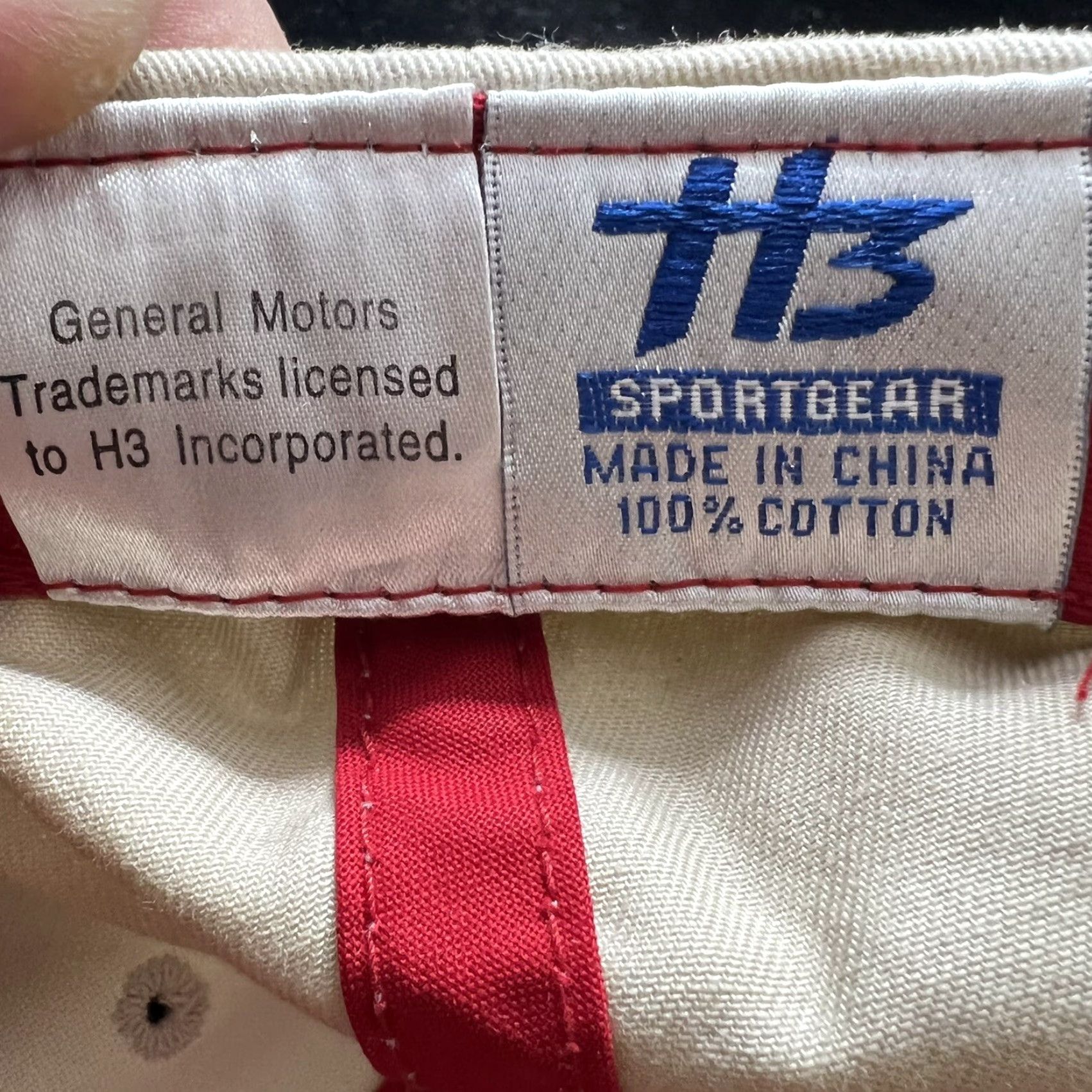 NASCAR Chevrolet H3 Bow Tie Racing Baseball Cap Hat Adjustable One Size Beige NASCAR Mens Size ONE SIZE - 6 Thumbnail