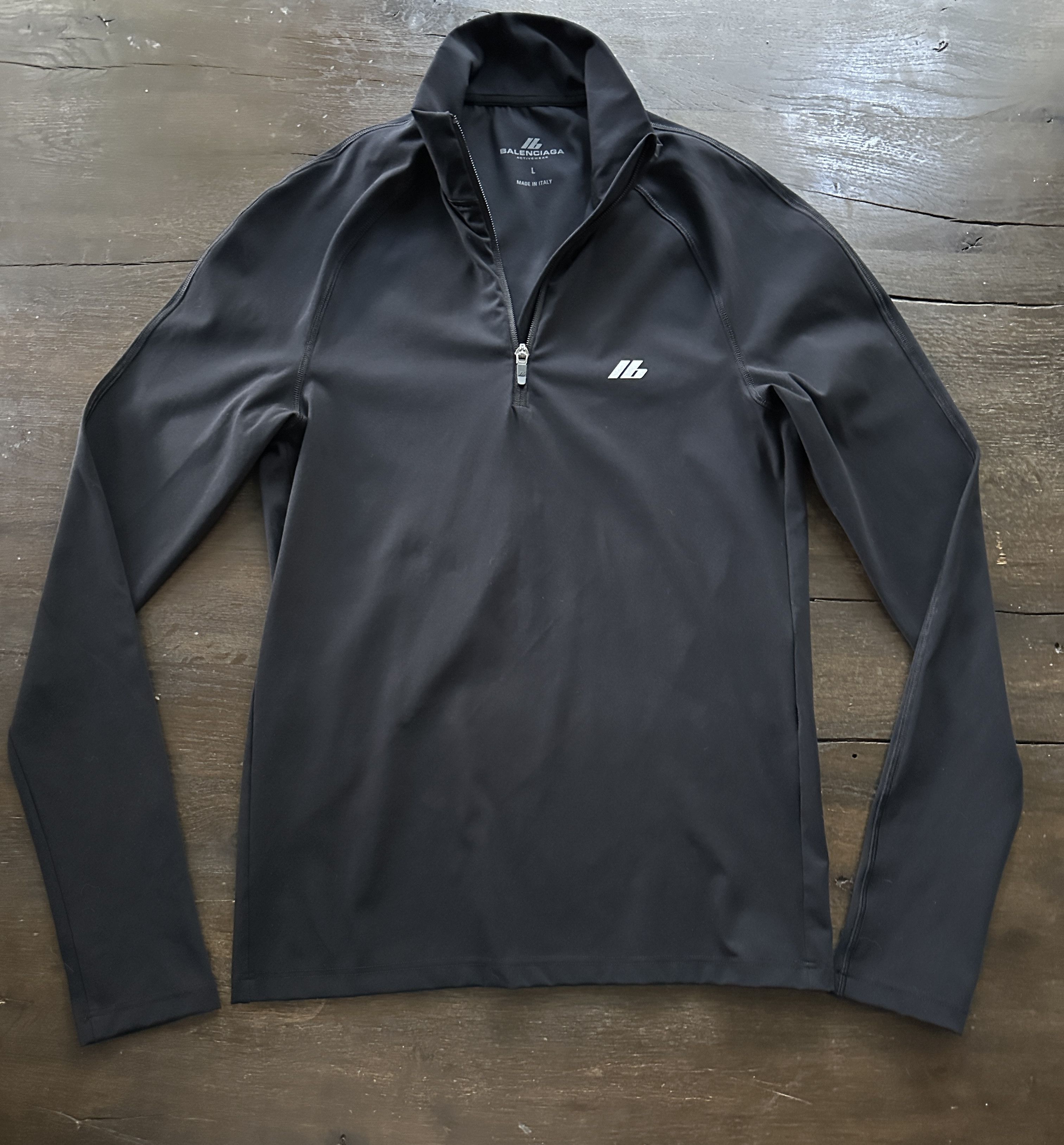 Balenciaga Balenciaga activewear fitted compression quarter zip L Size US L / EU 52-54 / 3 - 2 Thumbnail