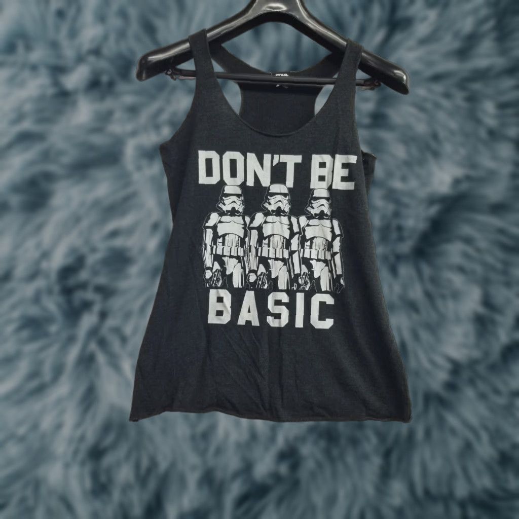 Next Level STAR WARS Stormtroopers Shirt Don't Be Basic Women's Black Sleeveless M Tank Graphic Tee Stars Next Level Size M / US 6-8 / IT 42-44 - 1 Thumbnail