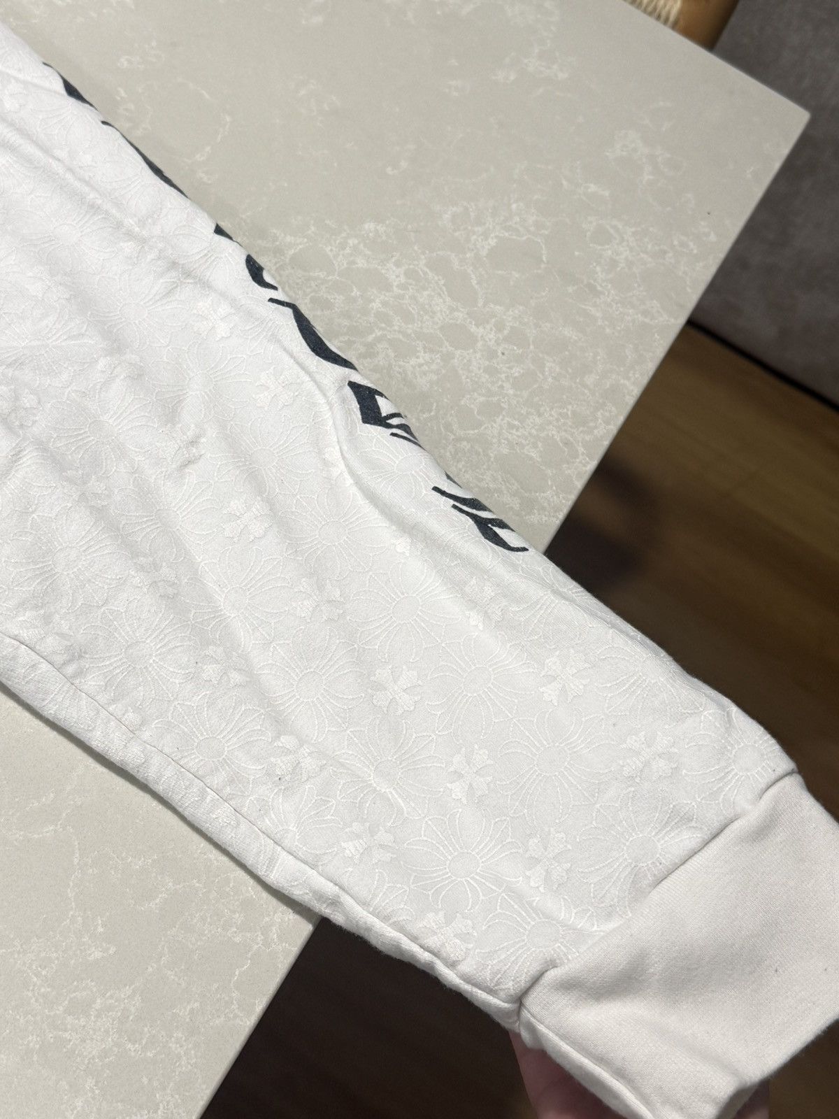 Chrome Hearts All Over Monogram Hooded Sweatshirt White Size US XXL / EU 58 / 5 - 8 Thumbnail