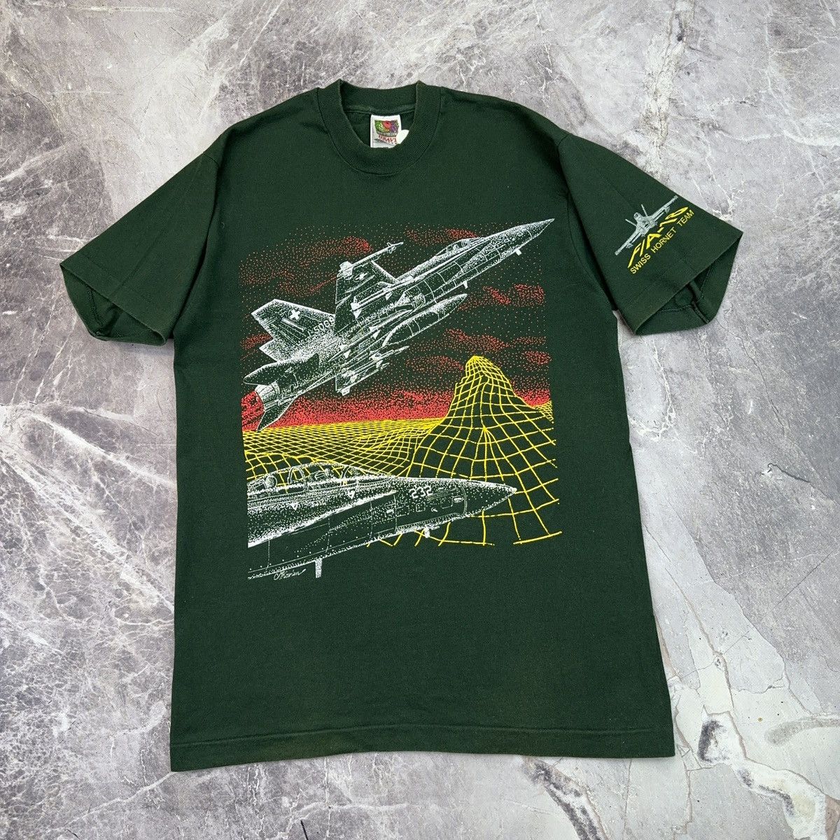 Arts & Science × Vintage Vintage Super Hornet F/A - 18 T shirt USA Military 90s Size US M / EU 48-50 / 2 - 15 Thumbnail