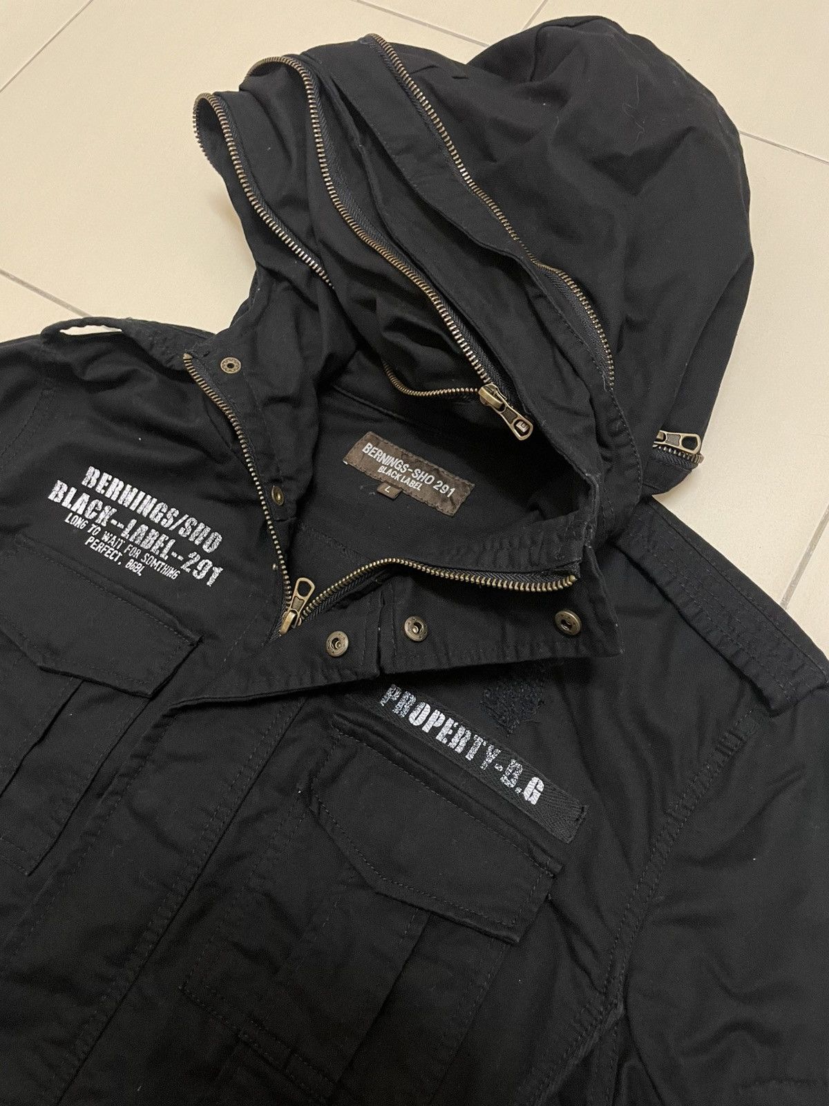 Japanese Brand Bernings Sho 291 Black Label Military Field Jacket Size US M / EU 48-50 / 2 - 8 Thumbnail
