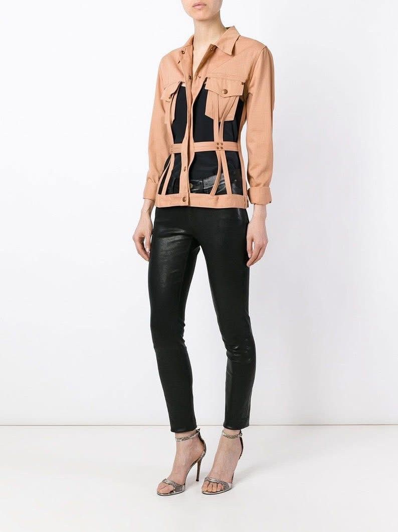 Jean Paul Gaultier Rare Jean Paul Gautier Structure Carget denim jacket Size M / US 6-8 / IT 42-44 - 5 Thumbnail