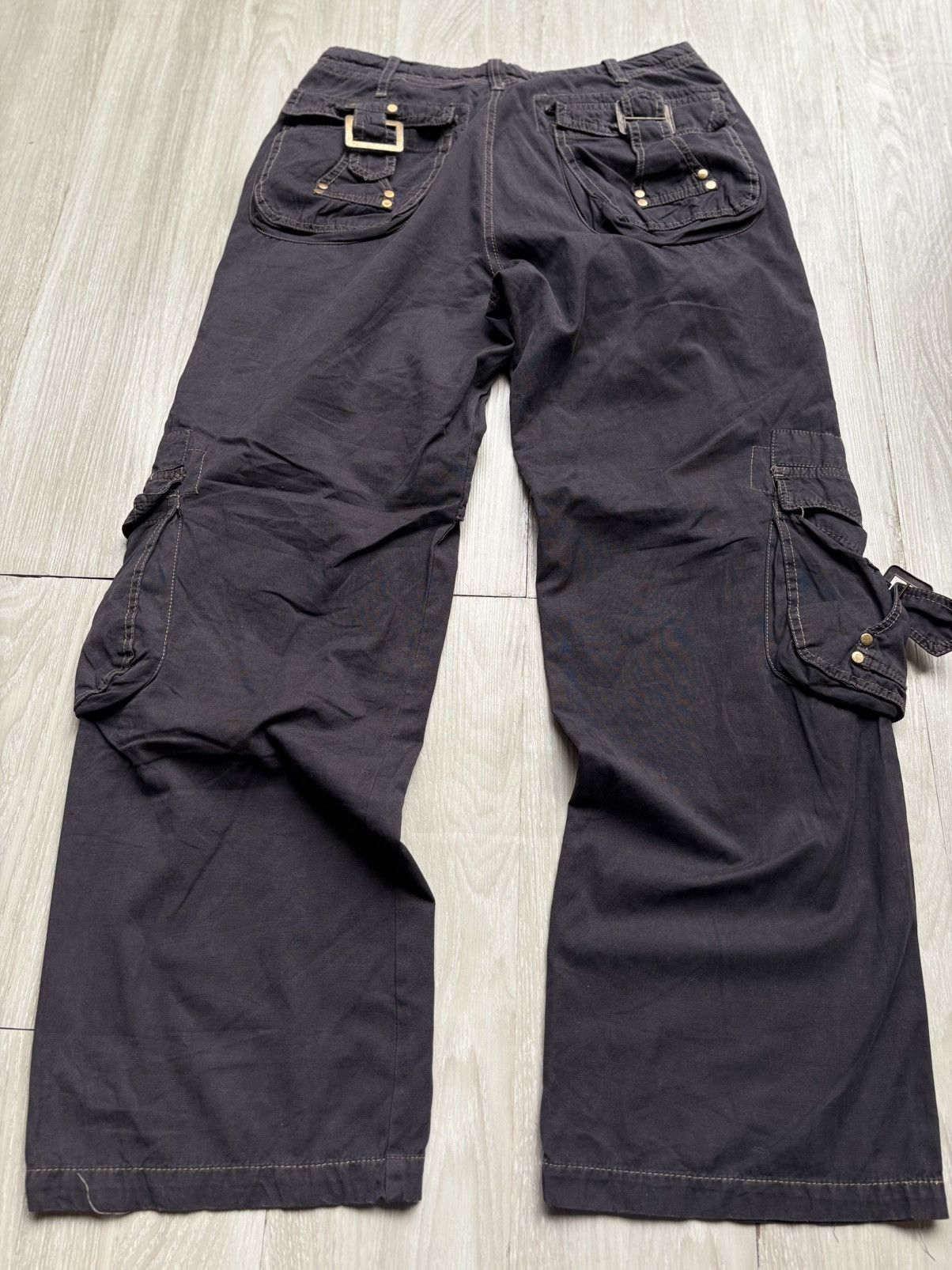 Le Grande Bleu (L.G.B.) Vertgarments lace up baggy cargo pants Size US 29 - 4 Thumbnail