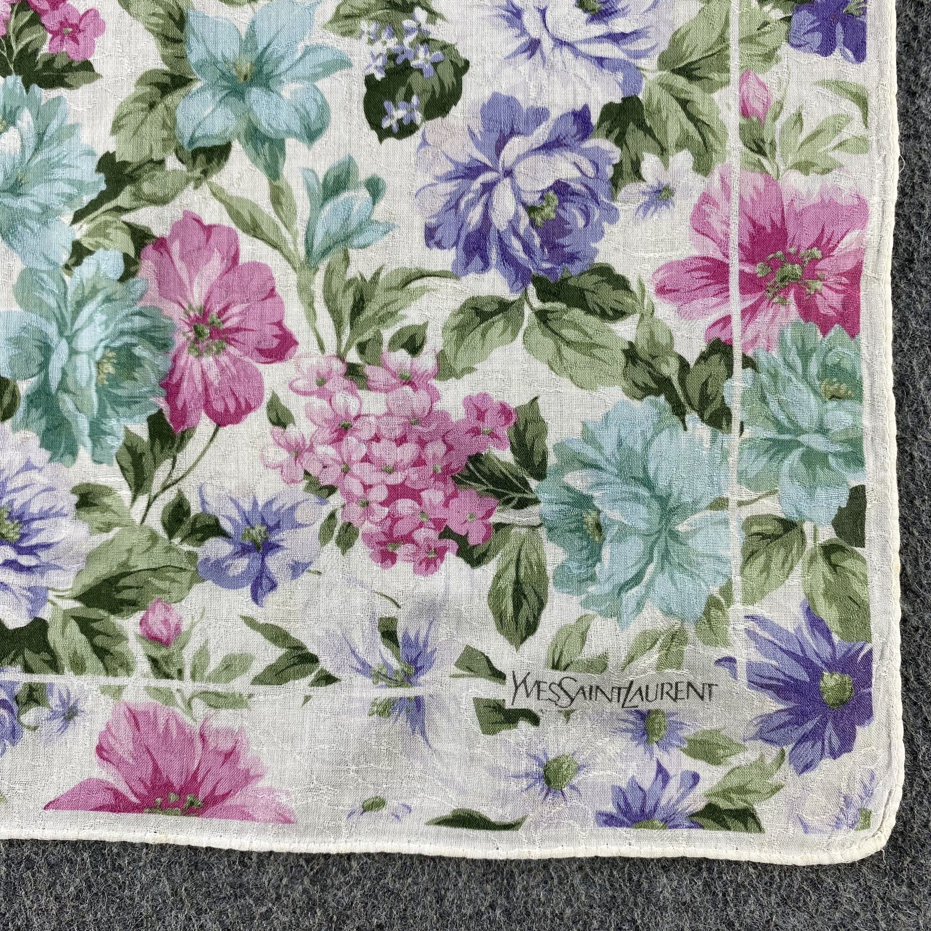 Vintage × Yves Saint Laurent Yves Saint Laurent Handkerchief/Neckerchief/Bandana HC595 Size ONE SIZE - 2 Thumbnail