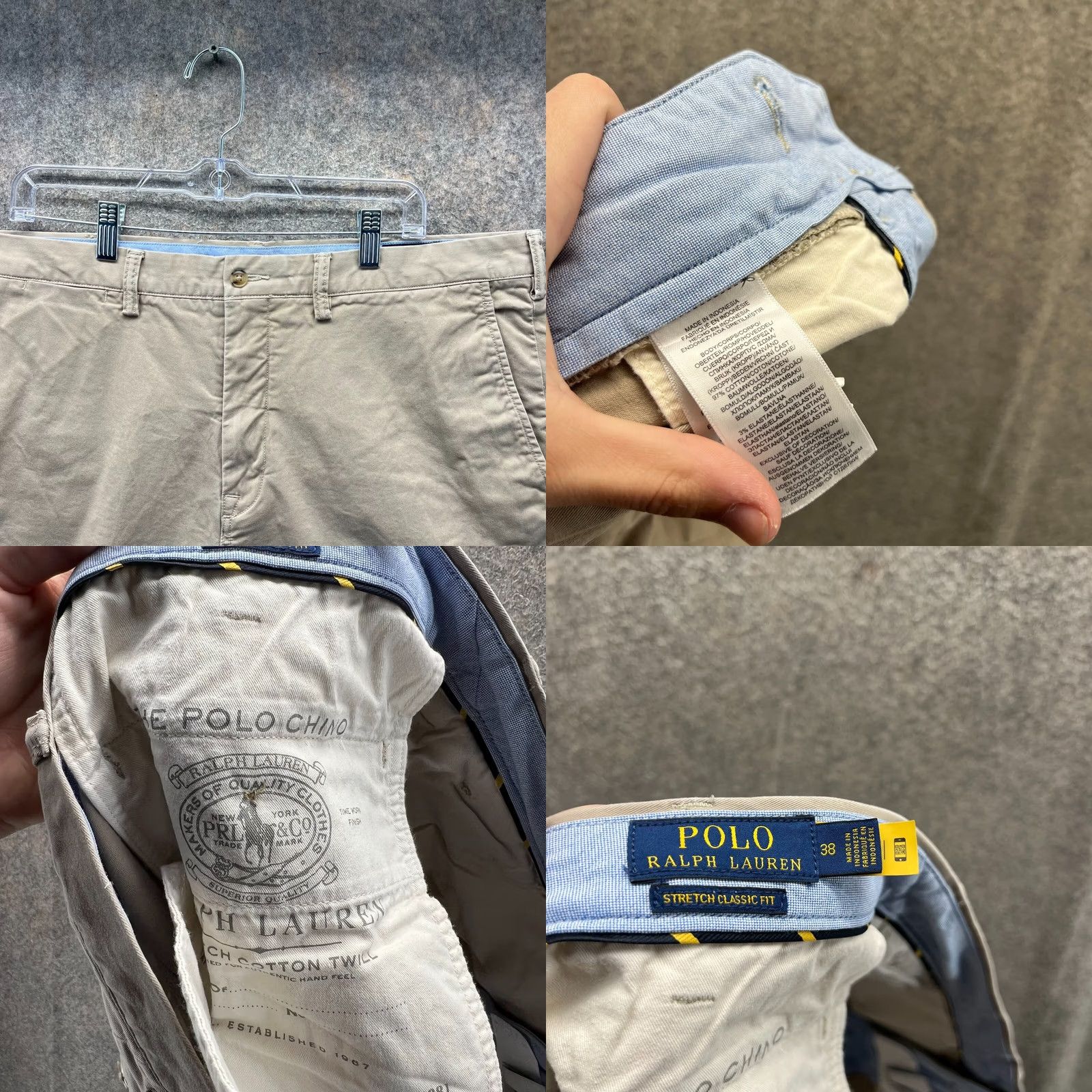 Polo Ralph Lauren Polo Ralph Lauren Shorts Mens 38 Khaki Chino Flat Front Stretch Classic Canvas Size US M / EU 48-50 / 2 - 8 Thumbnail