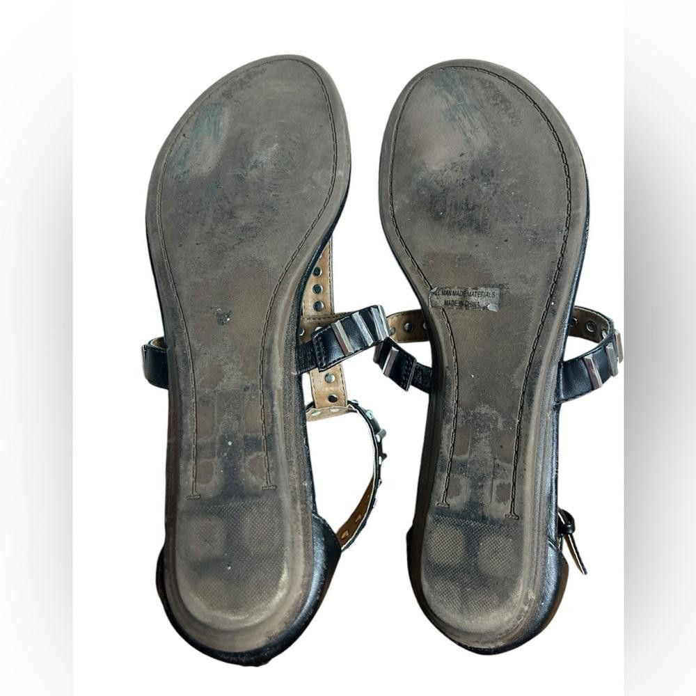 Designer DV Dolce Vita l Linzi Flat Sandal Black Silver 9 Size US 9 / IT 39 - 7 Thumbnail
