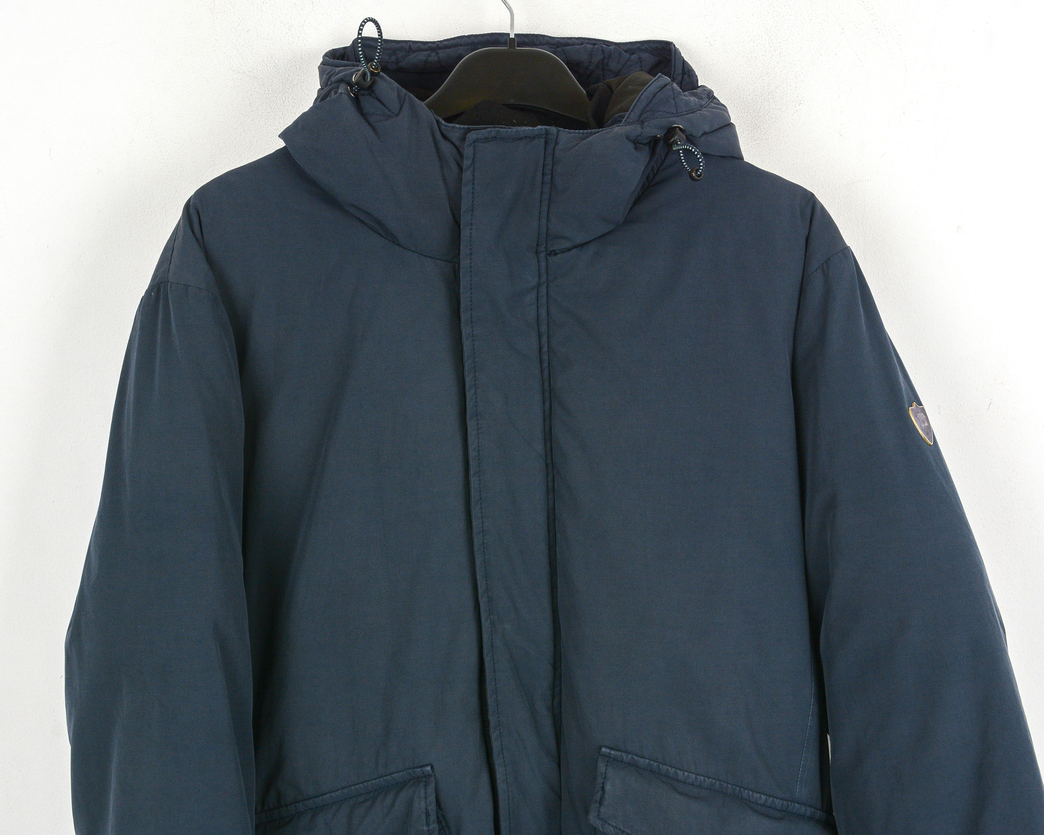 Scotch & Soda Insulated Warm Jacket L padded Hooded Coat puffer crop Navy Size US L / EU 52-54 / 3 - 2 Thumbnail