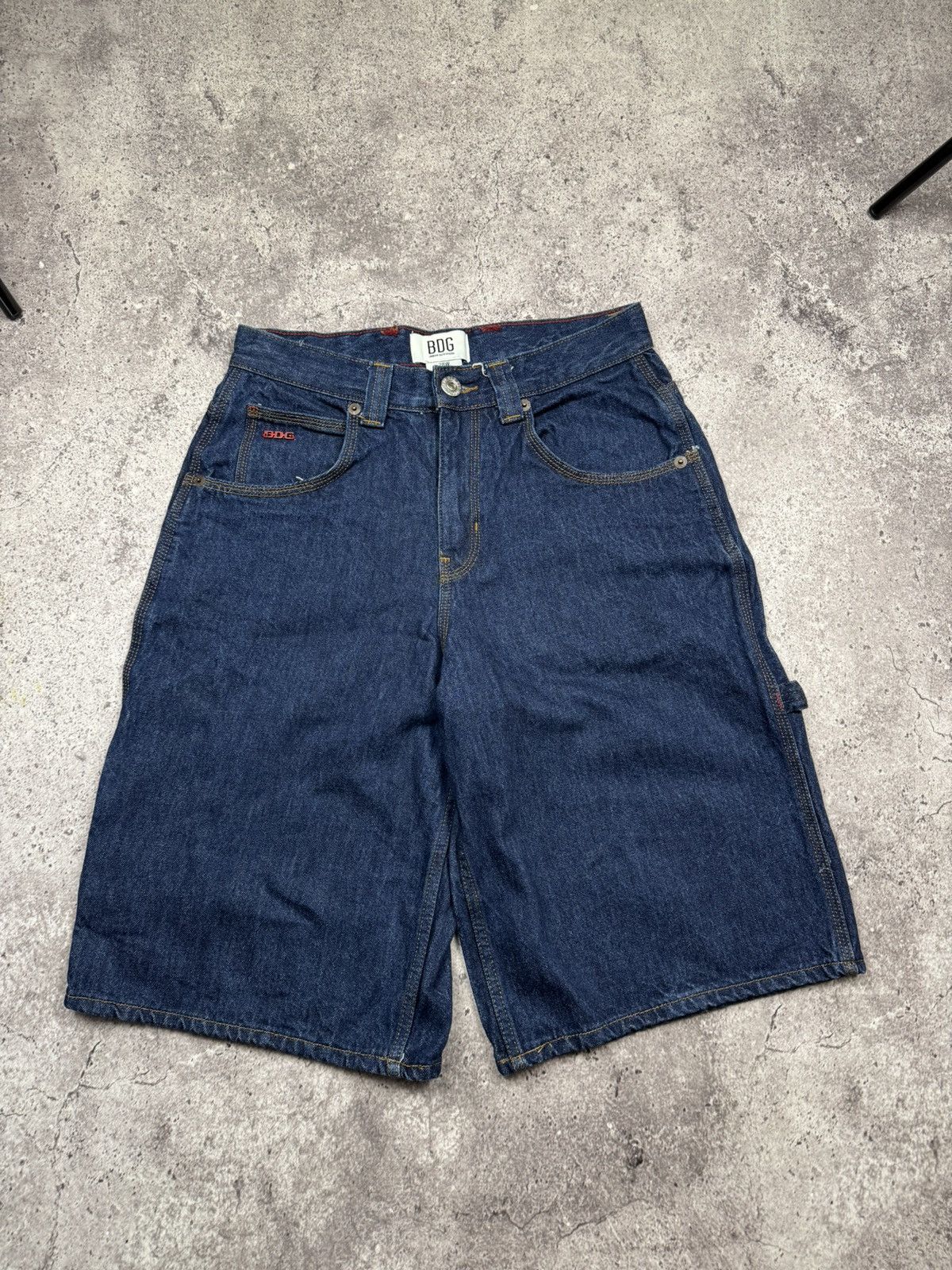Bdg Vintage BDG Y2K Cargo Carpenter Denim Shorts Japanesse style Size US 28 / EU 44 - 4 Thumbnail