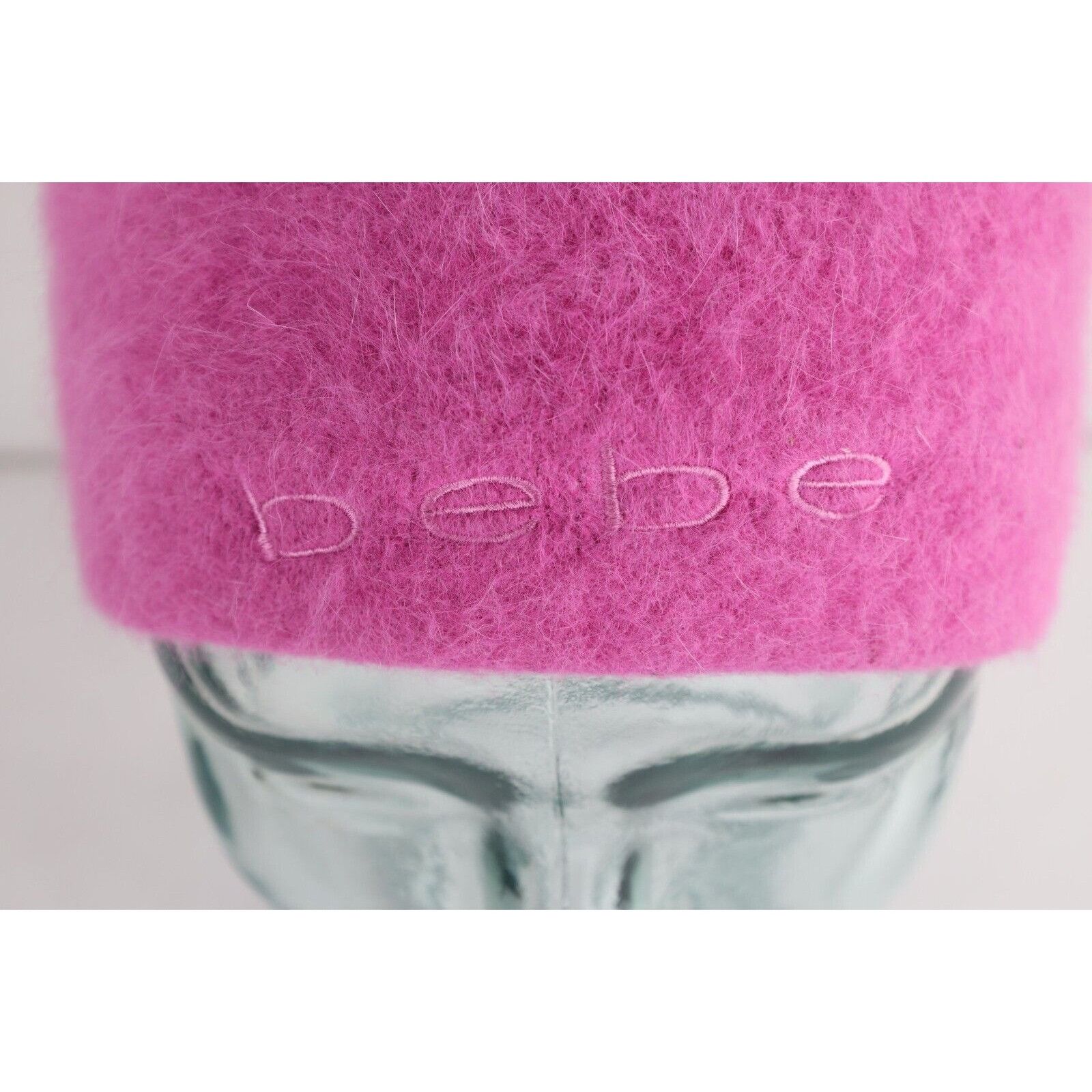 Bebe × Vintage Vintage 90s Y2K Bebe Sport Babydoll Angora Shag Fuzzy Beanie Size ONE SIZE - 2 Thumbnail
