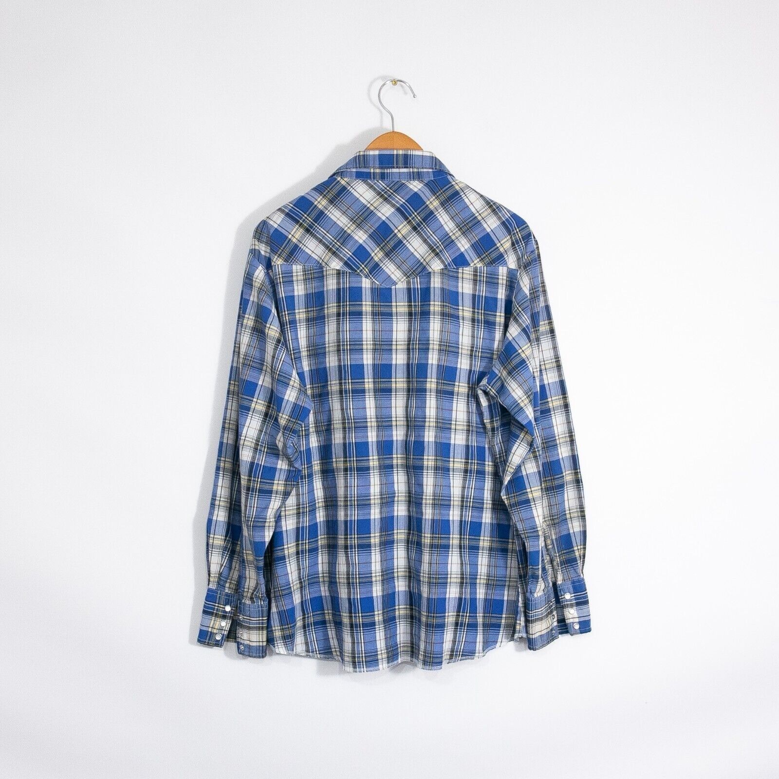 Wrangler Vintage Wrangler Pearl Snap Button Shirt 2XL - Long Sleeve Size US XXL / EU 58 / 5 - 9 Thumbnail