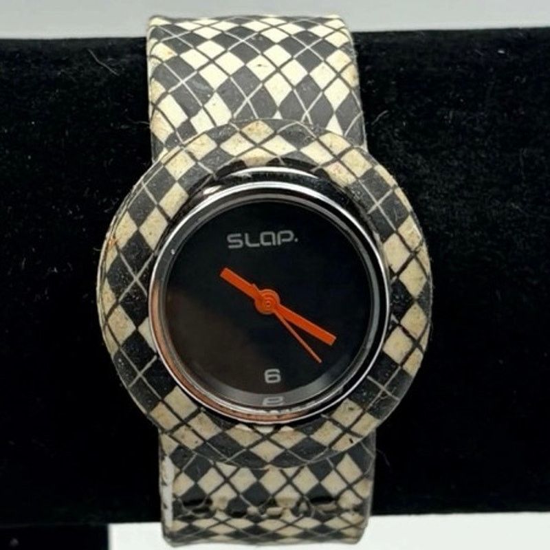 Other Black Plaid Slap Watch Size ONE SIZE - 2 Thumbnail