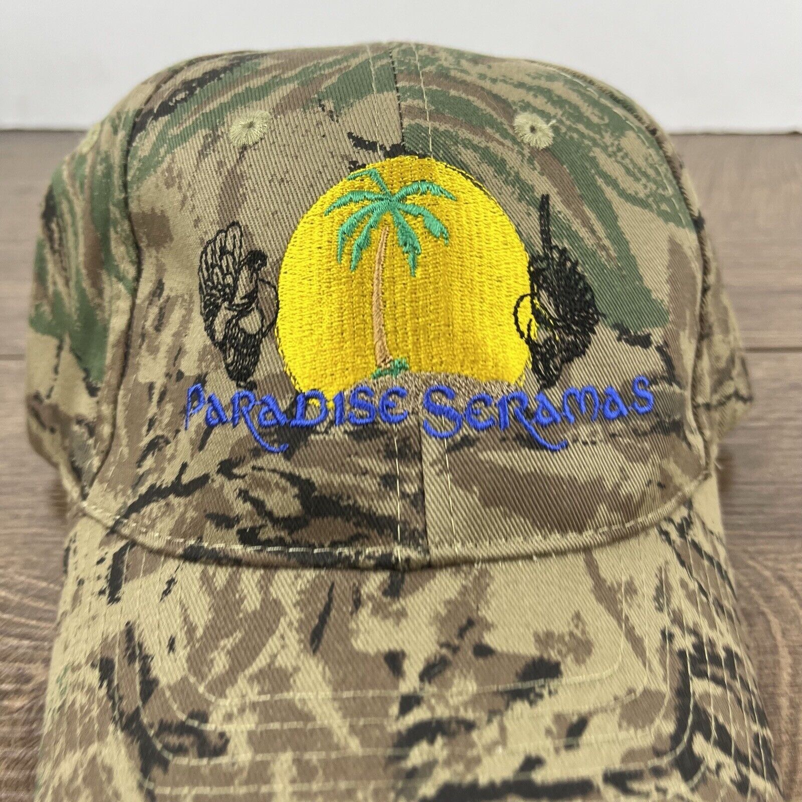 Other Paradise Seramas Hat Adjustable Hat Camo Adjustable Hat Gree Size ONE SIZE - 7 Thumbnail