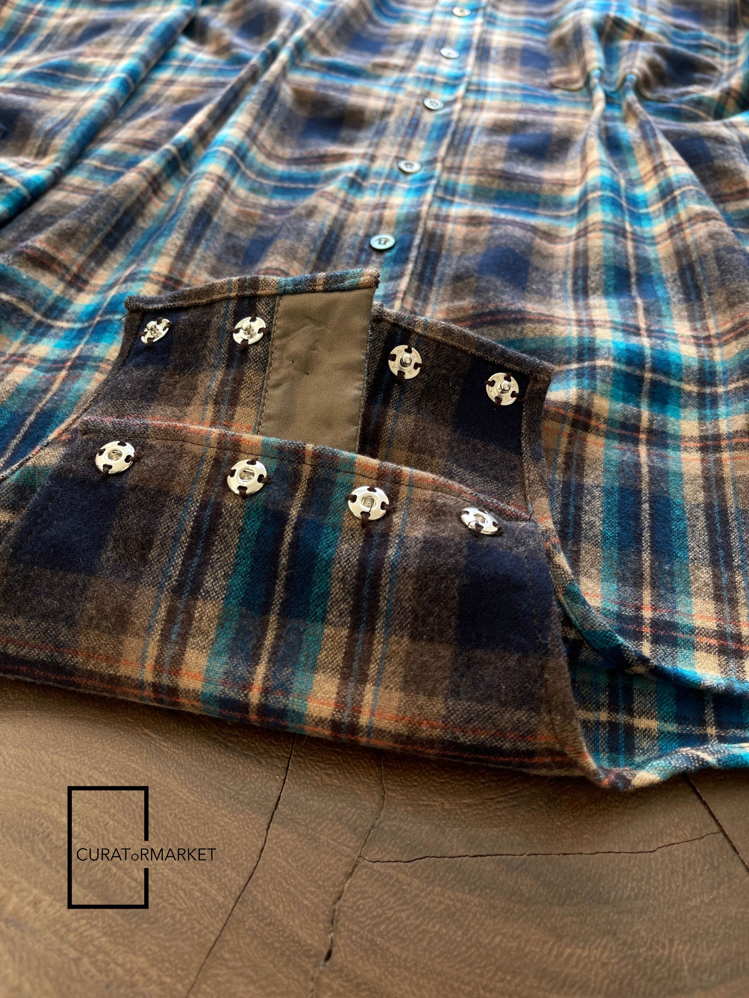 Maison Margiela EU50 RARE Pendleton Wool Flannel Plaid Snap Back Stitch SS24 Size US M / EU 48-50 / 2 - 15 Thumbnail