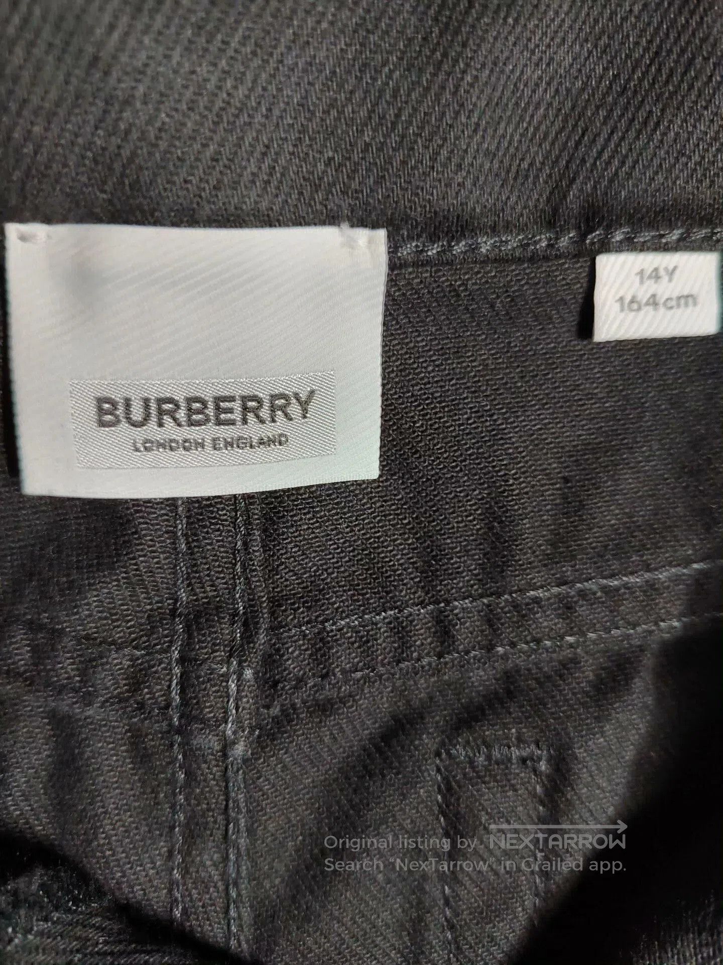 Burberry Burberry Black Denim Pants for Unisex. Size US 28 / EU 44 - 2 Thumbnail