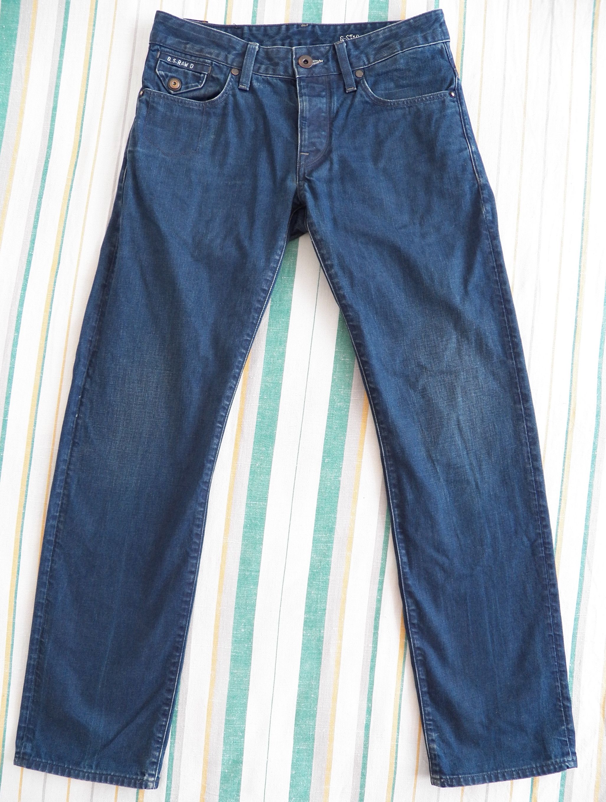 G-Star G-Star Morris Low Straight Jeans Mens W29 L32 L31? Washed Size US 29 - 1 Thumbnail